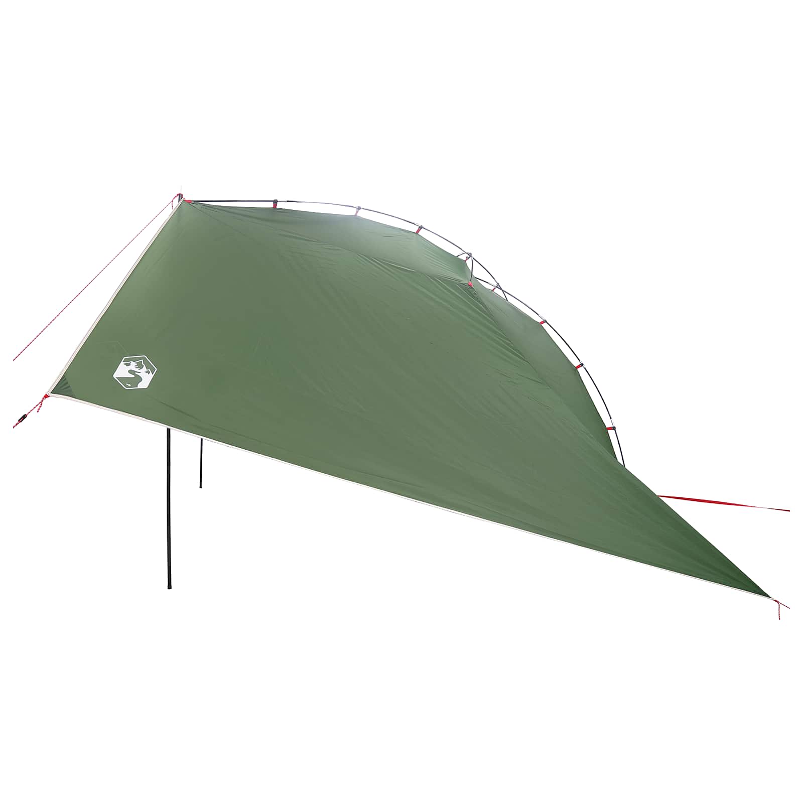 Tenda da auto Verde 350 x 250 cm Poliestere e Acciaio