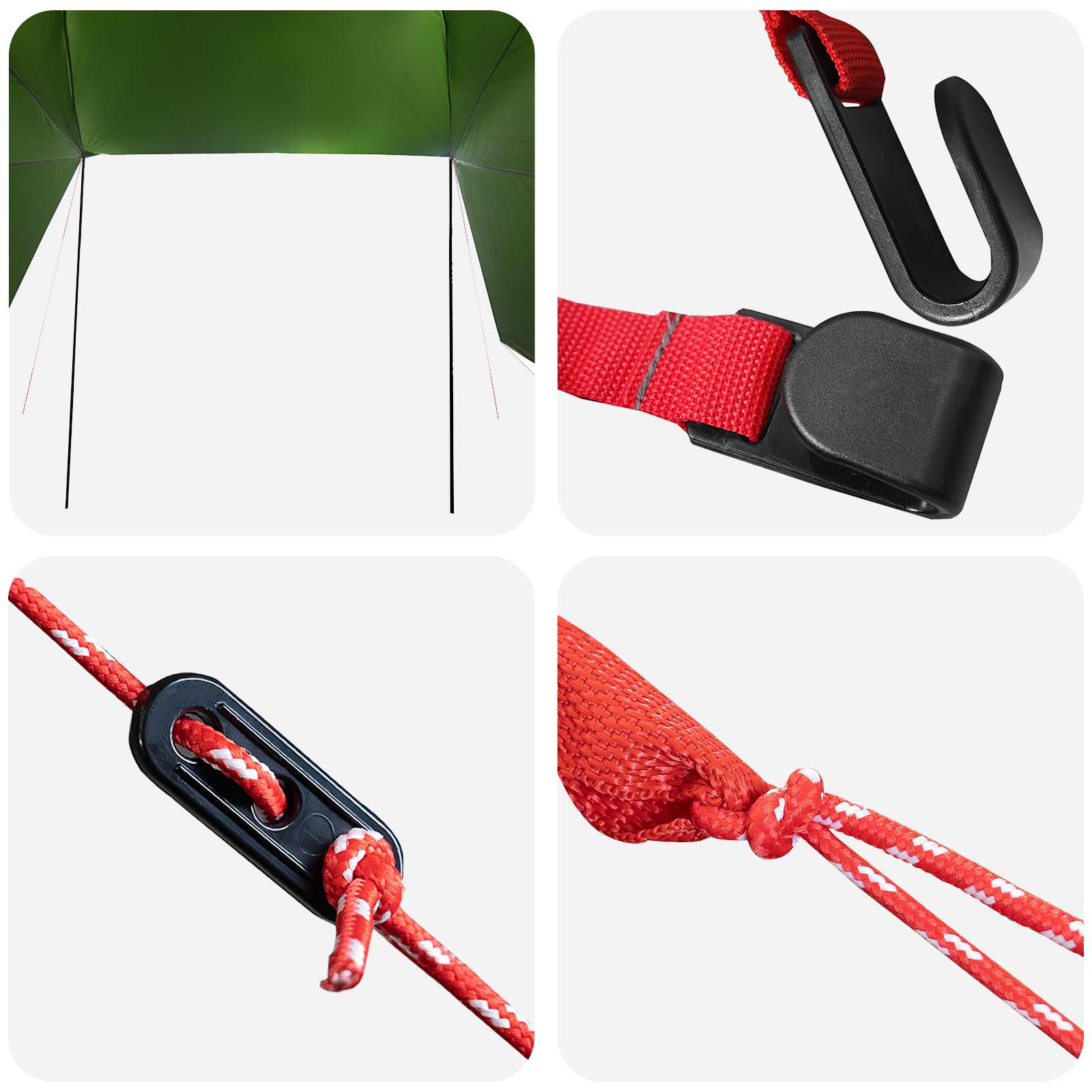 Tenda da auto Verde 350 x 250 cm Poliestere e Acciaio