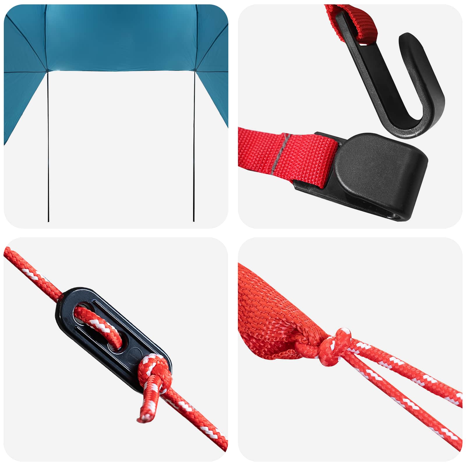 Tenda da auto Blu 350 x 250 cm Poliestere e Acciaio