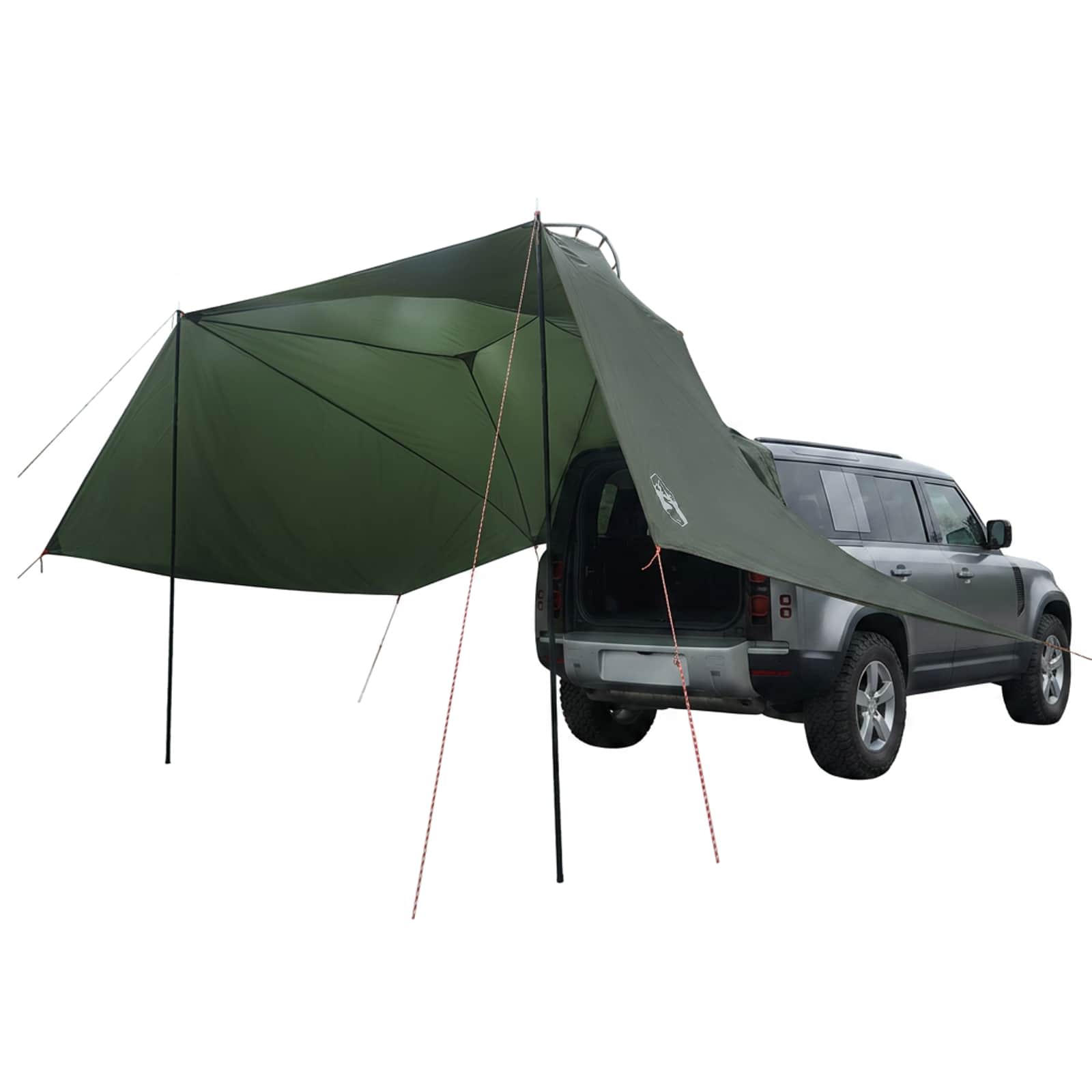 Tenda da auto Verde militare 350 x 250 cm Poliestere e Acciaio