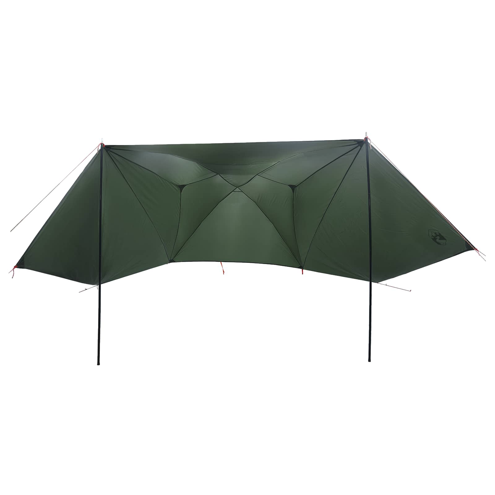 Tenda da auto Verde militare 350 x 250 cm Poliestere e Acciaio