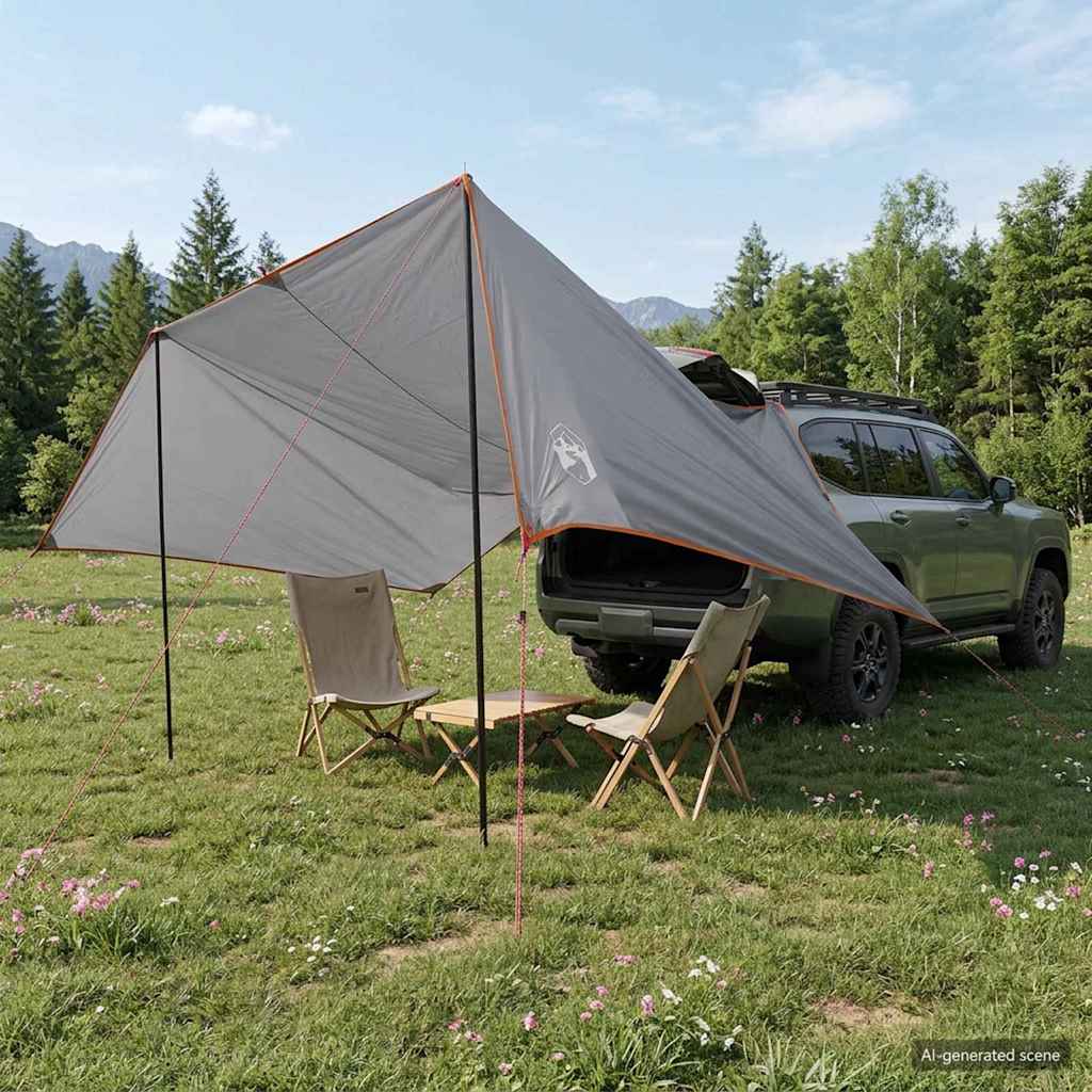 Tenda da veicolo Grigio e arancione 500 x 515 x 215 cm