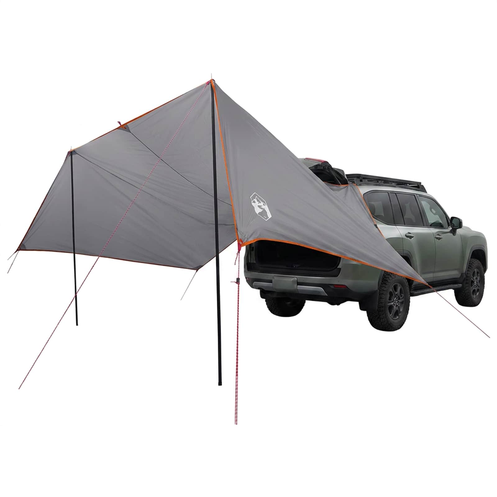 Tenda da veicolo Grigio e arancione 500 x 515 x 215 cm