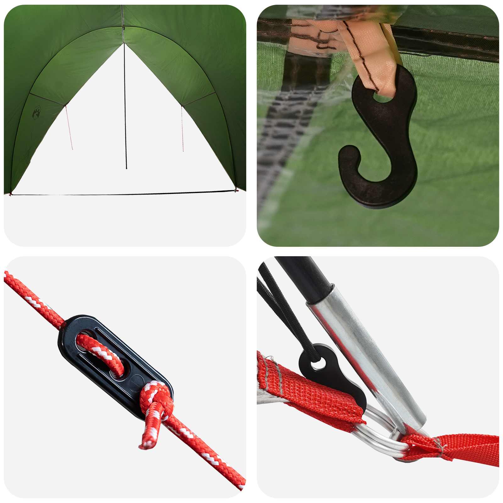 Tenda da coda resistente all'acqua Verde 405 x 280 x 220 cm