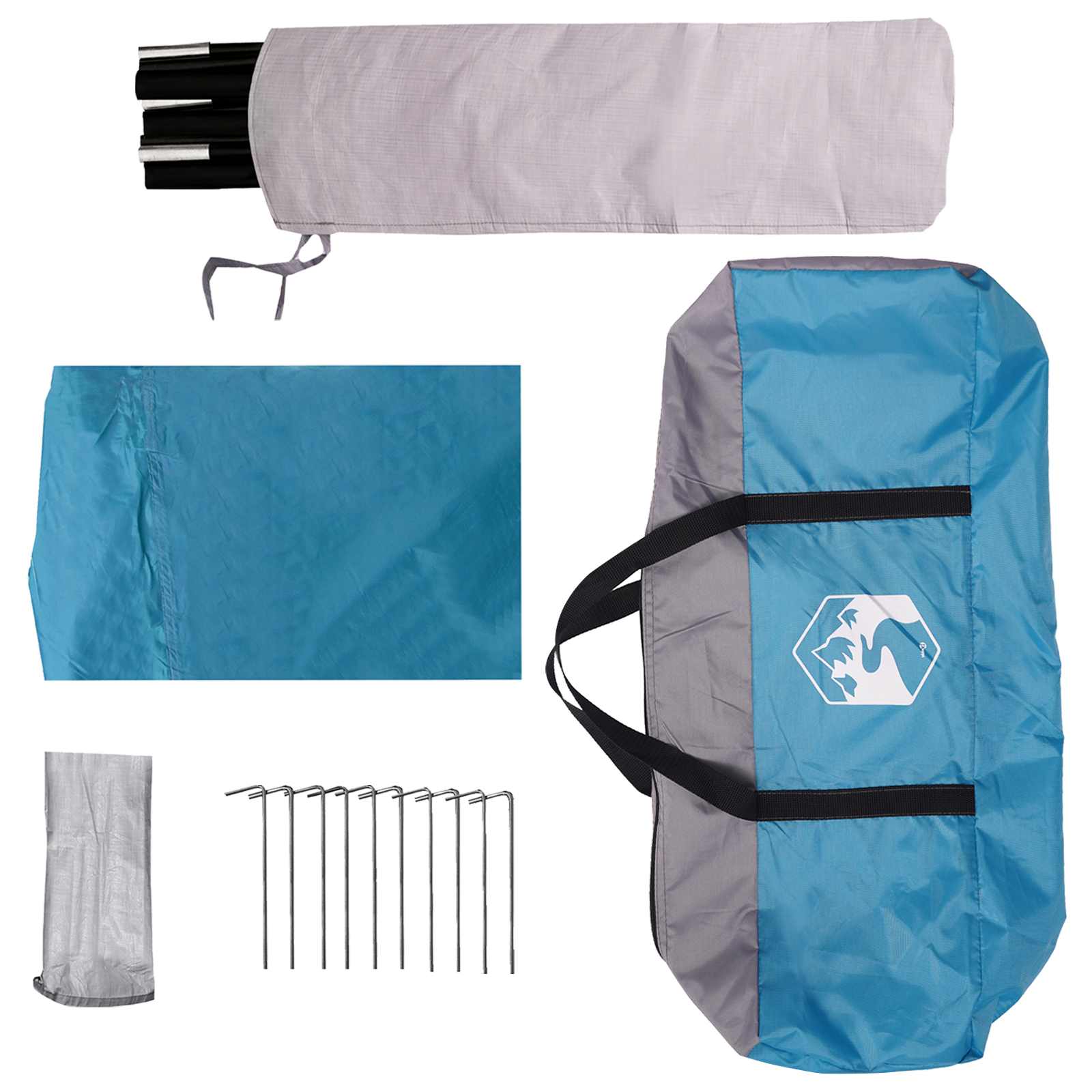 Tenda da coda resistente all'acqua Blu 405 x 280 x 220 cm