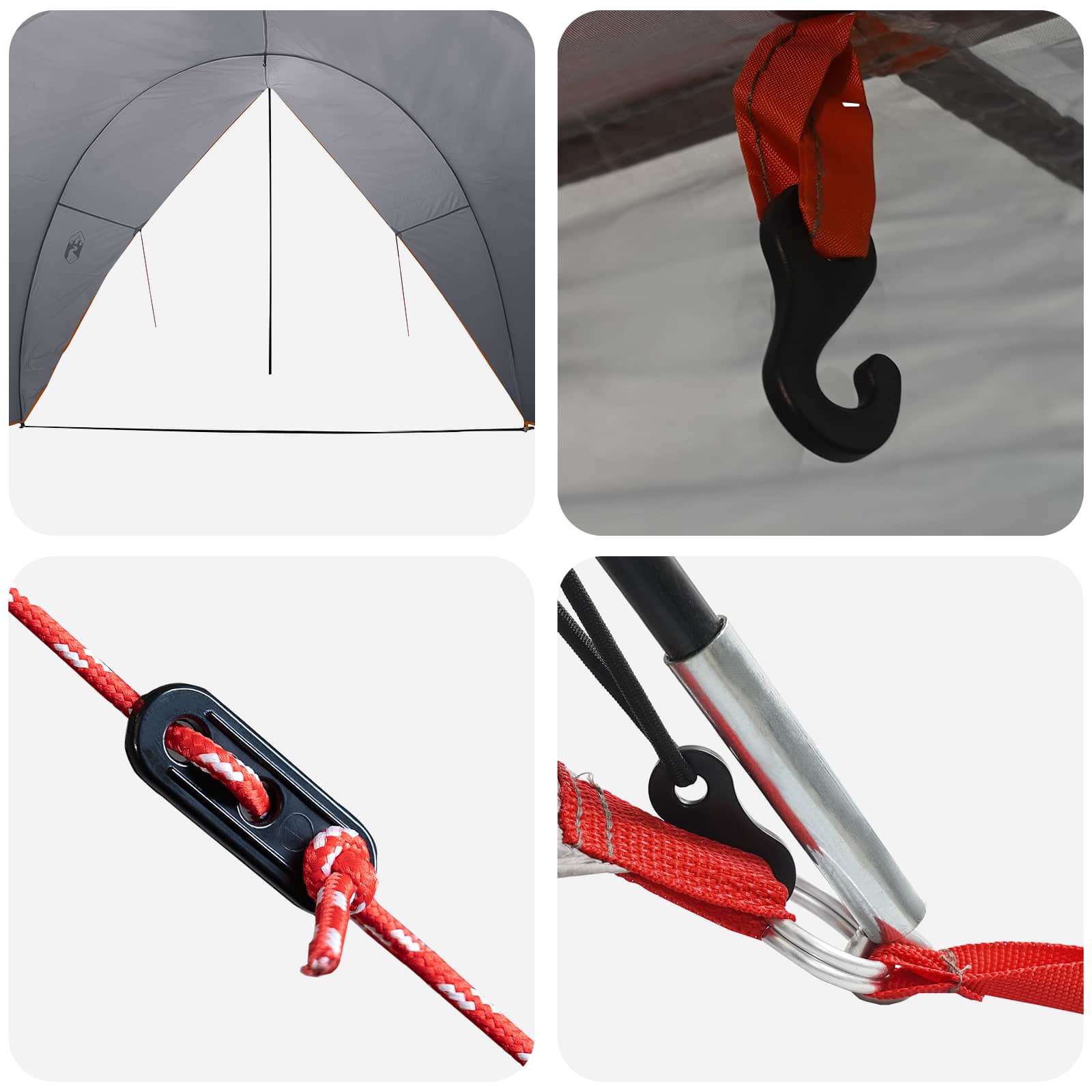 Tenda da coda resistente all'acqua Grigio e arancione