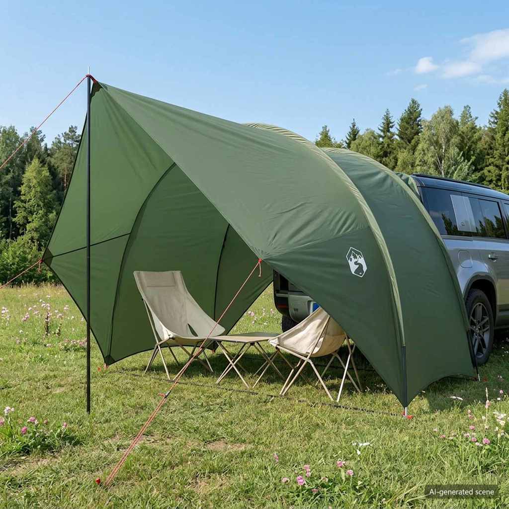 Tenda da coda resistente all'acqua Verde militare
