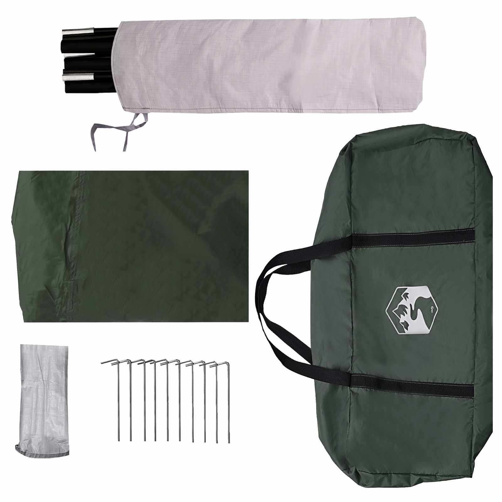Tenda da coda resistente all'acqua Verde militare