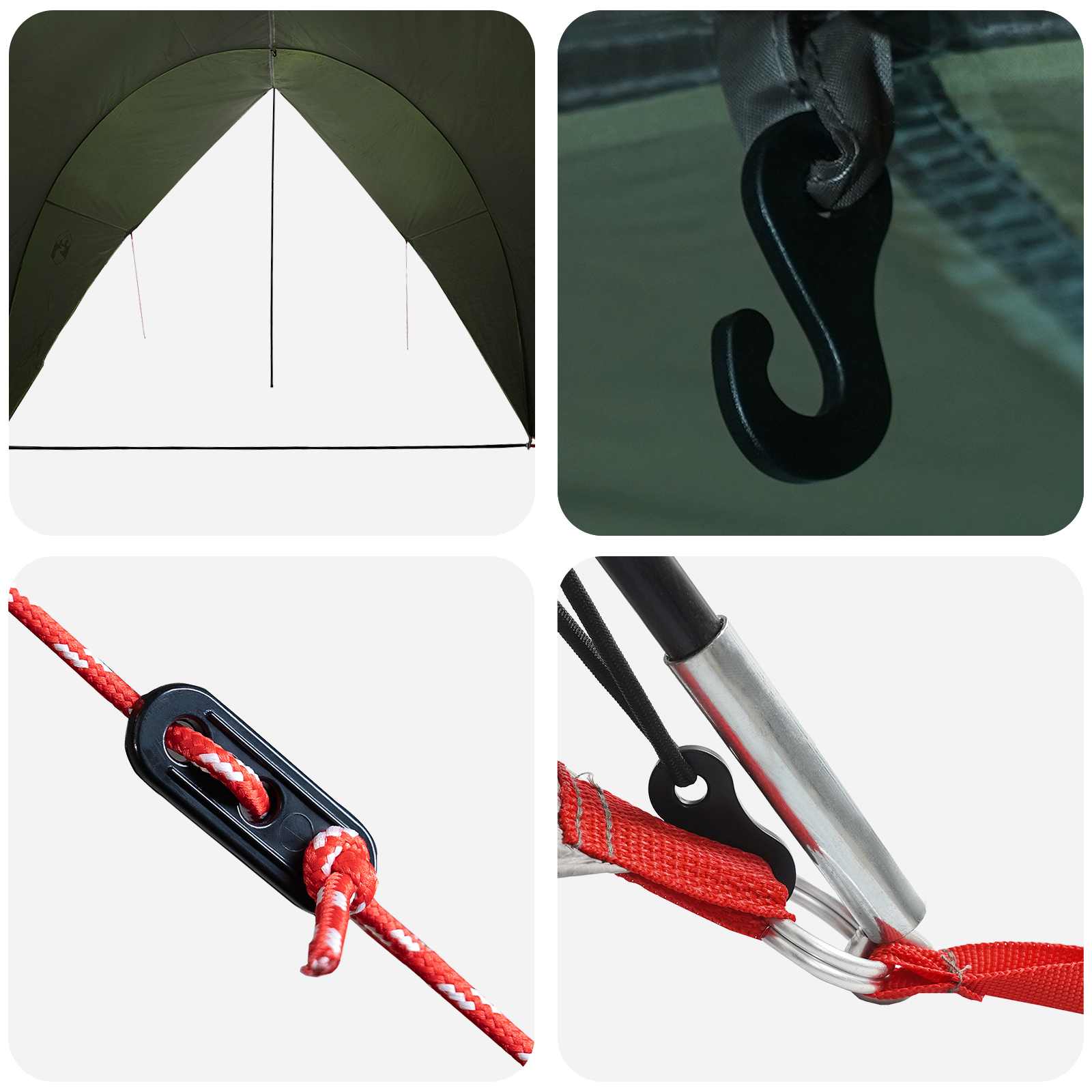 Tenda da coda resistente all'acqua Verde militare