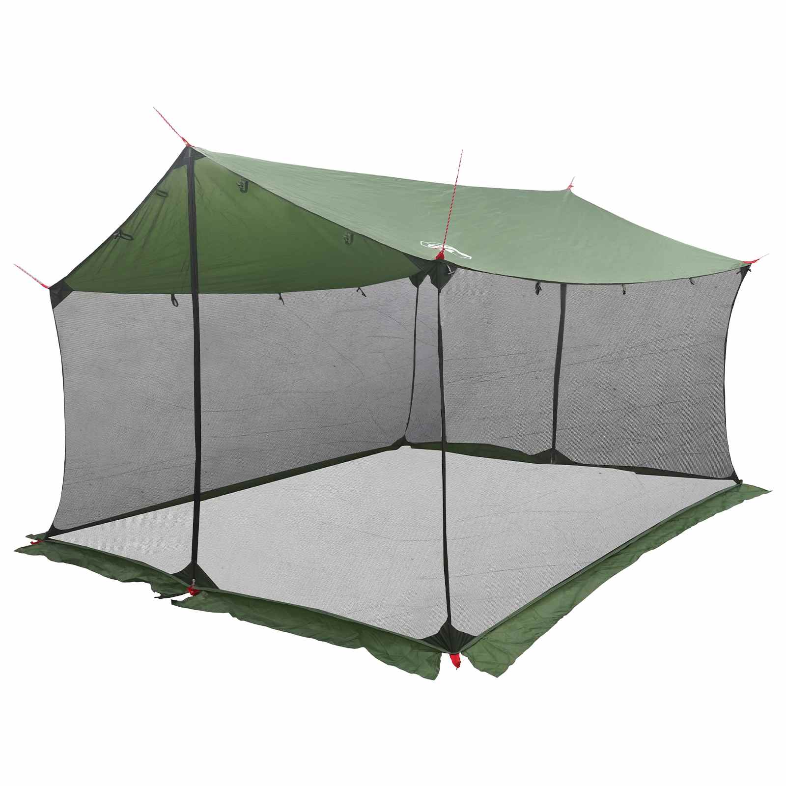 Telo da campeggio con pareti in rete Verde 340 x 260 x 220 cm
