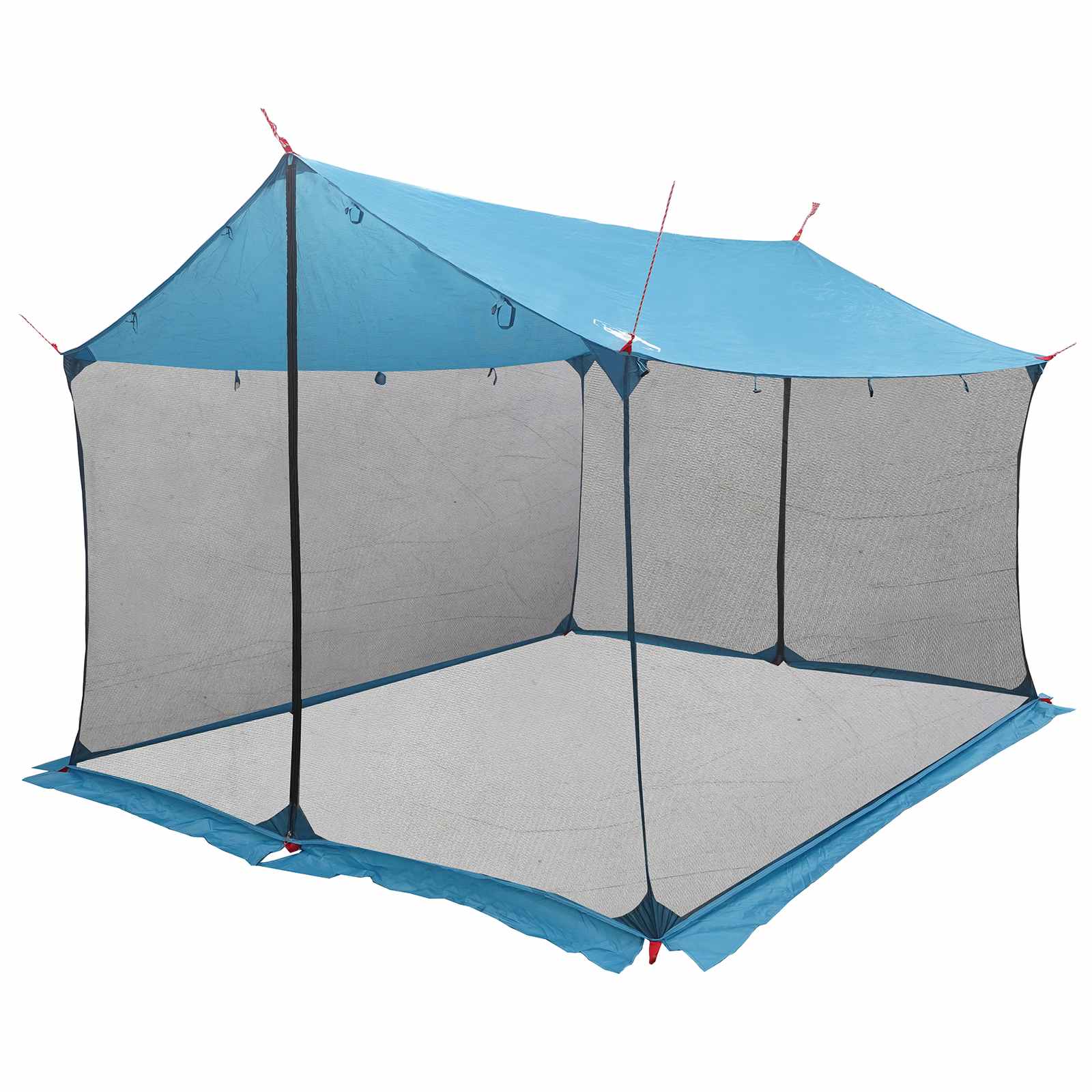Telo da campeggio con pareti in rete Blu 340 x 260 x 220 cm