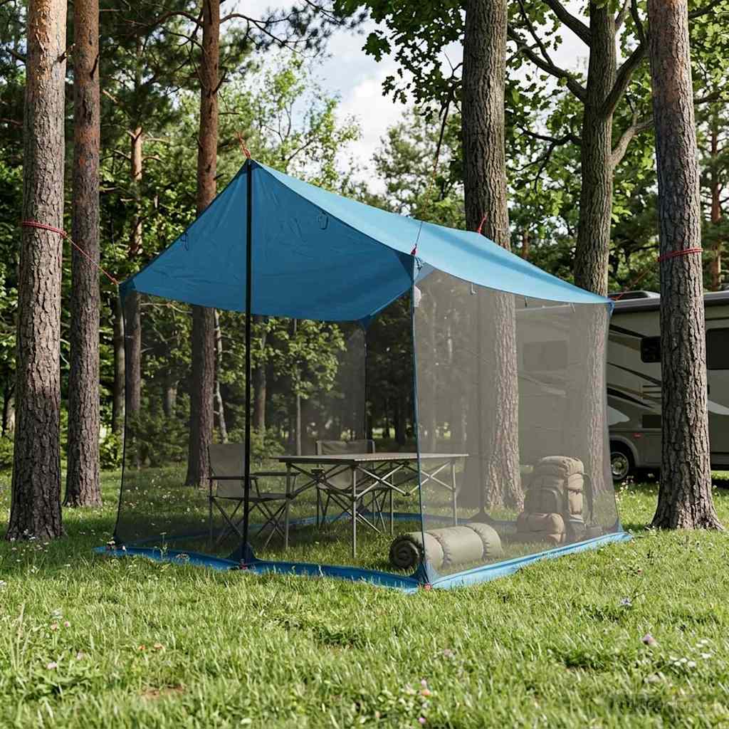 Telo da campeggio con pareti in rete Blu 270 x 210 x 210 cm