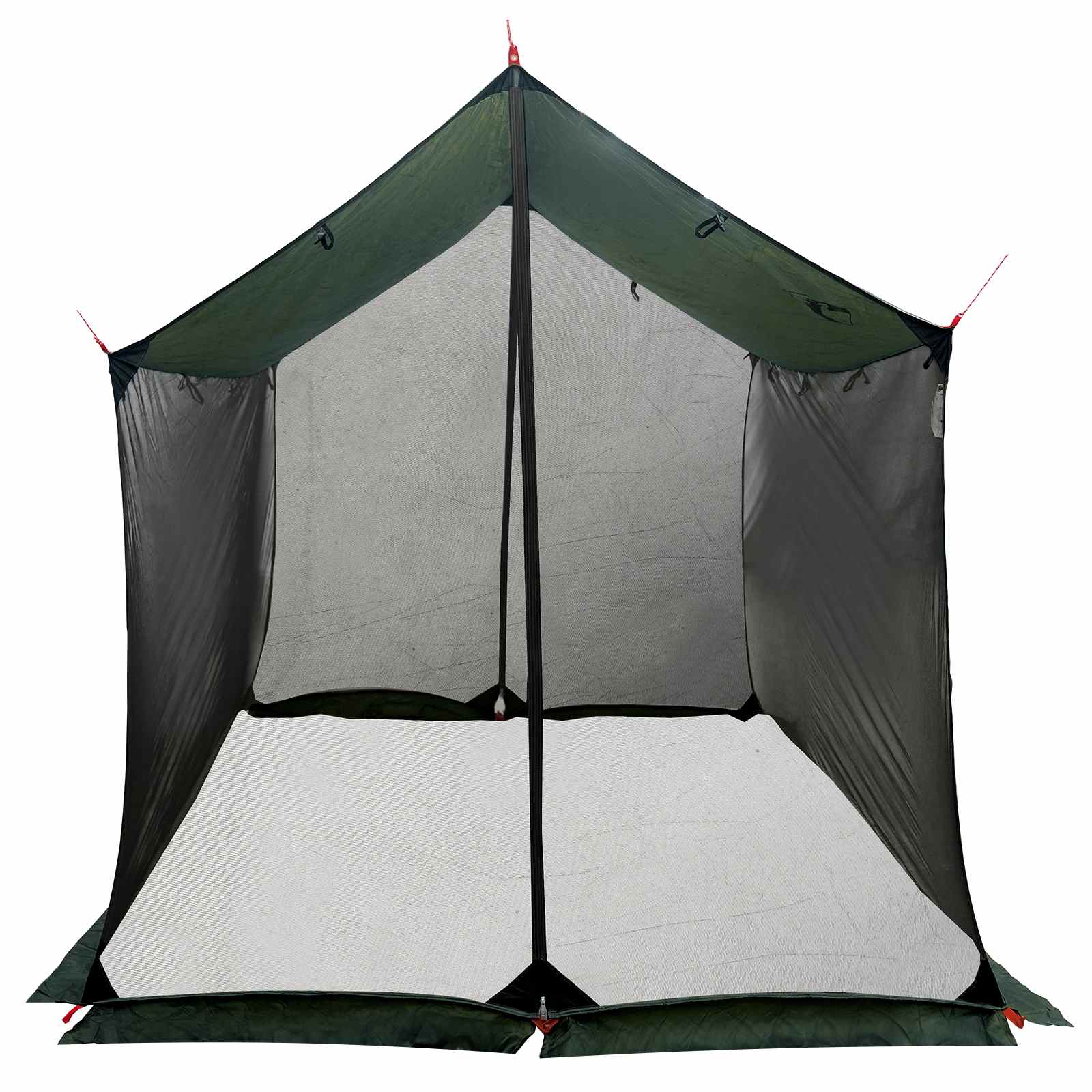 Telo da campeggio con pareti in rete Verde militare