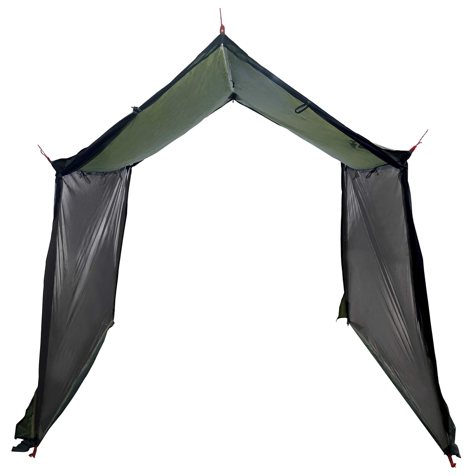 Telo da campeggio con pareti in rete Verde militare