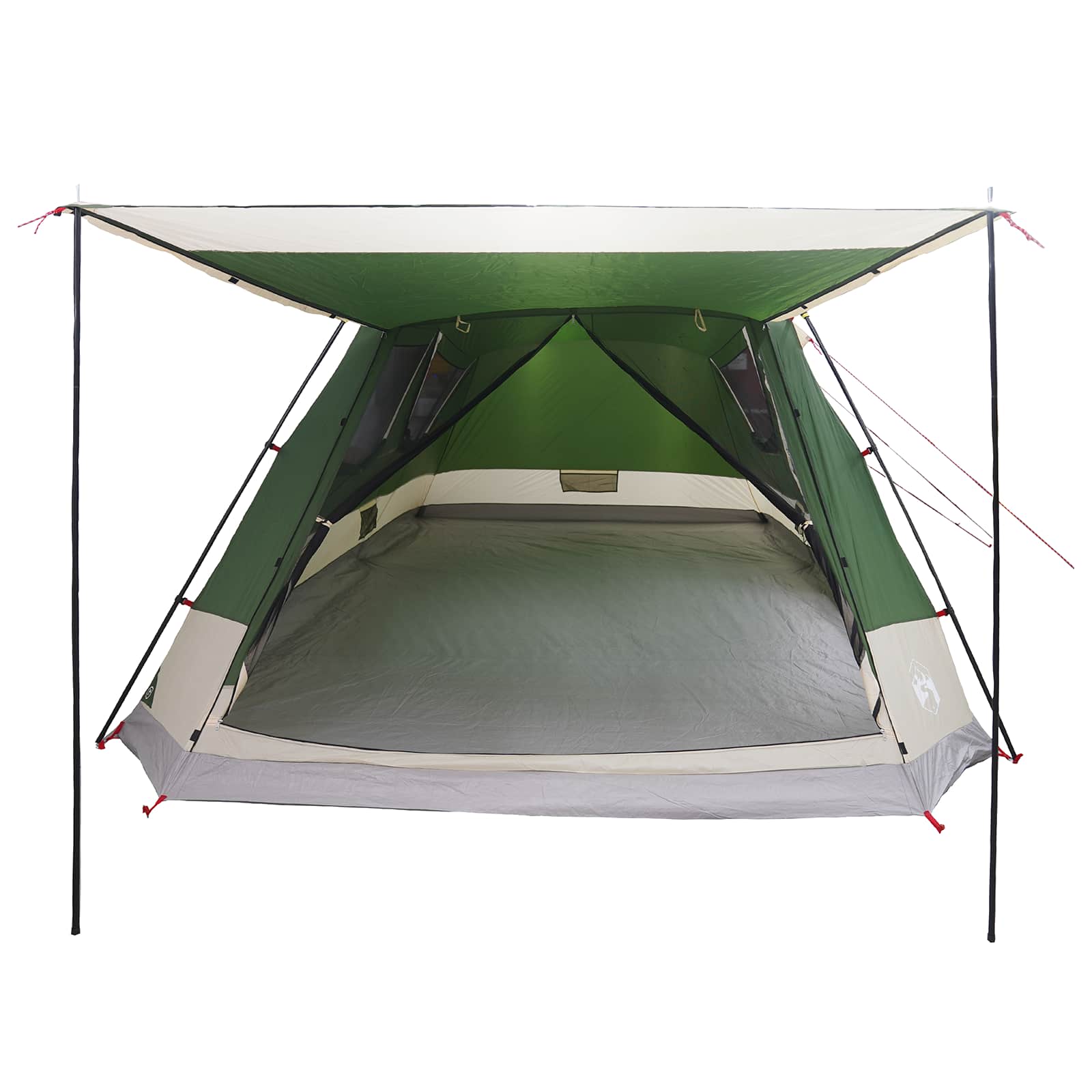Tenda Capanna 12 persona Verde Poliestere e Acciaio