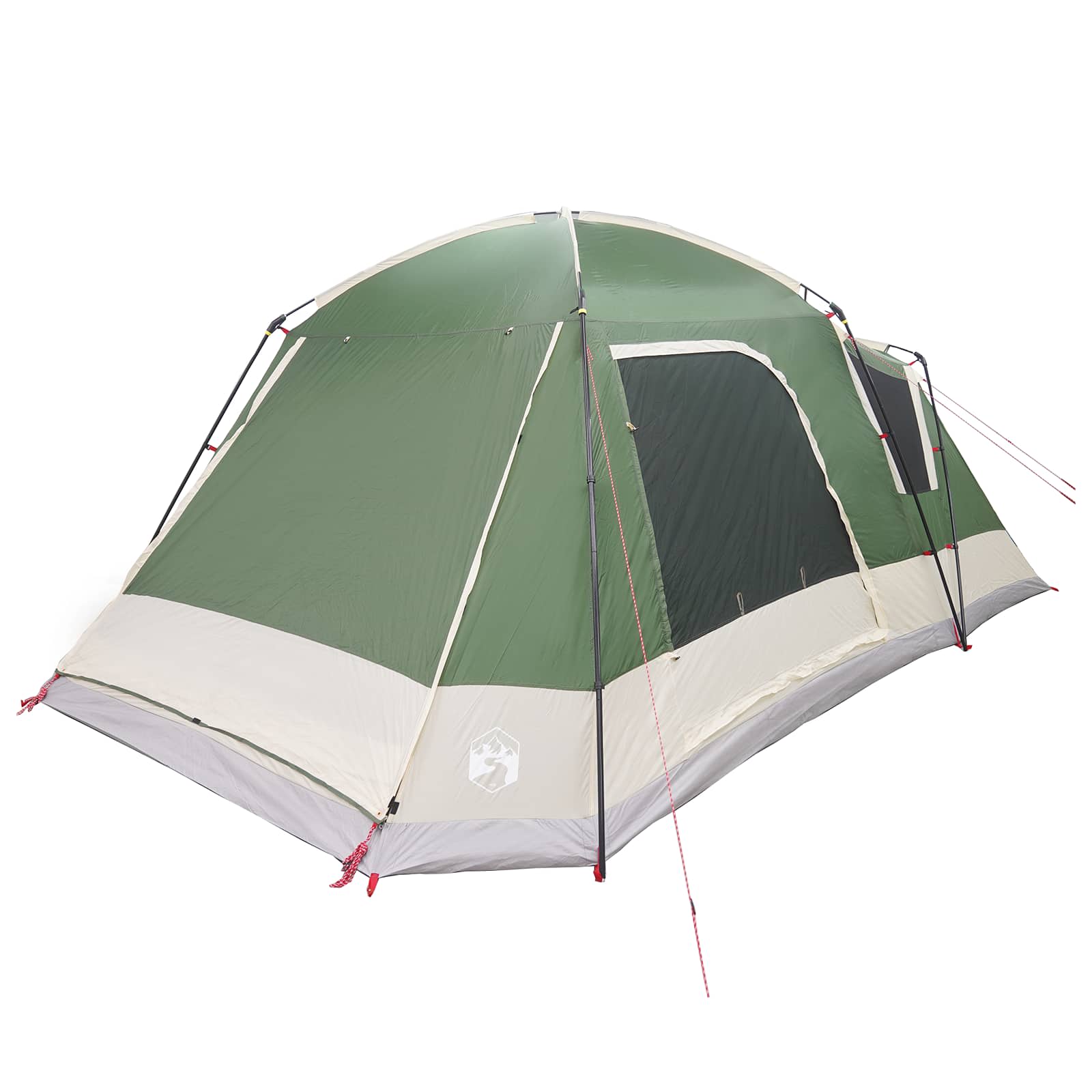 Tenda Capanna 12 persona Verde Poliestere e Acciaio