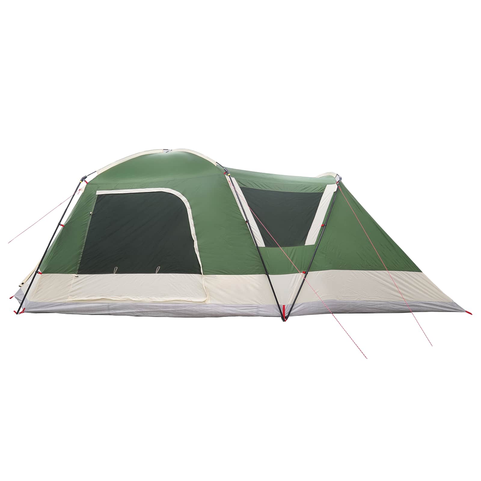 Tenda Capanna 12 persona Verde Poliestere e Acciaio