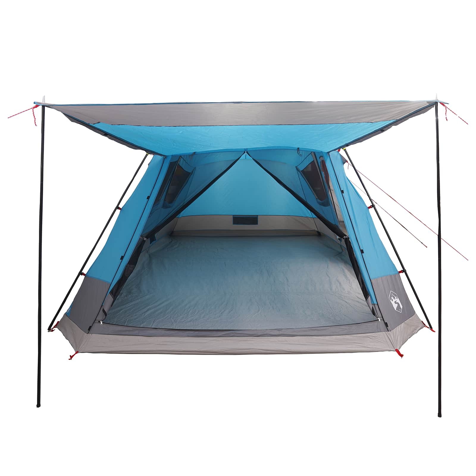 Tenda Capanna 12 persona Blu Poliestere e Acciaio