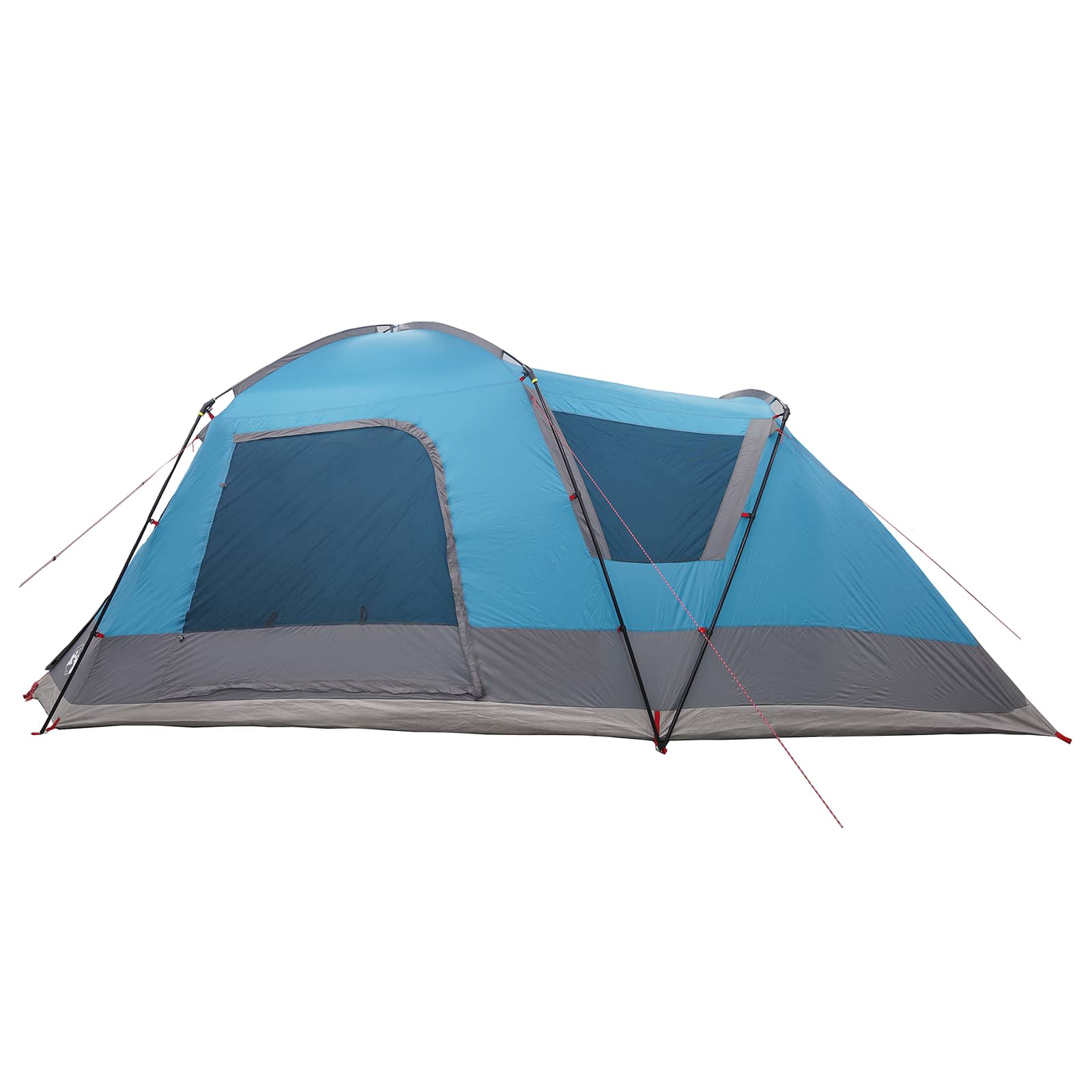Tenda Capanna 12 persona Blu Poliestere e Acciaio