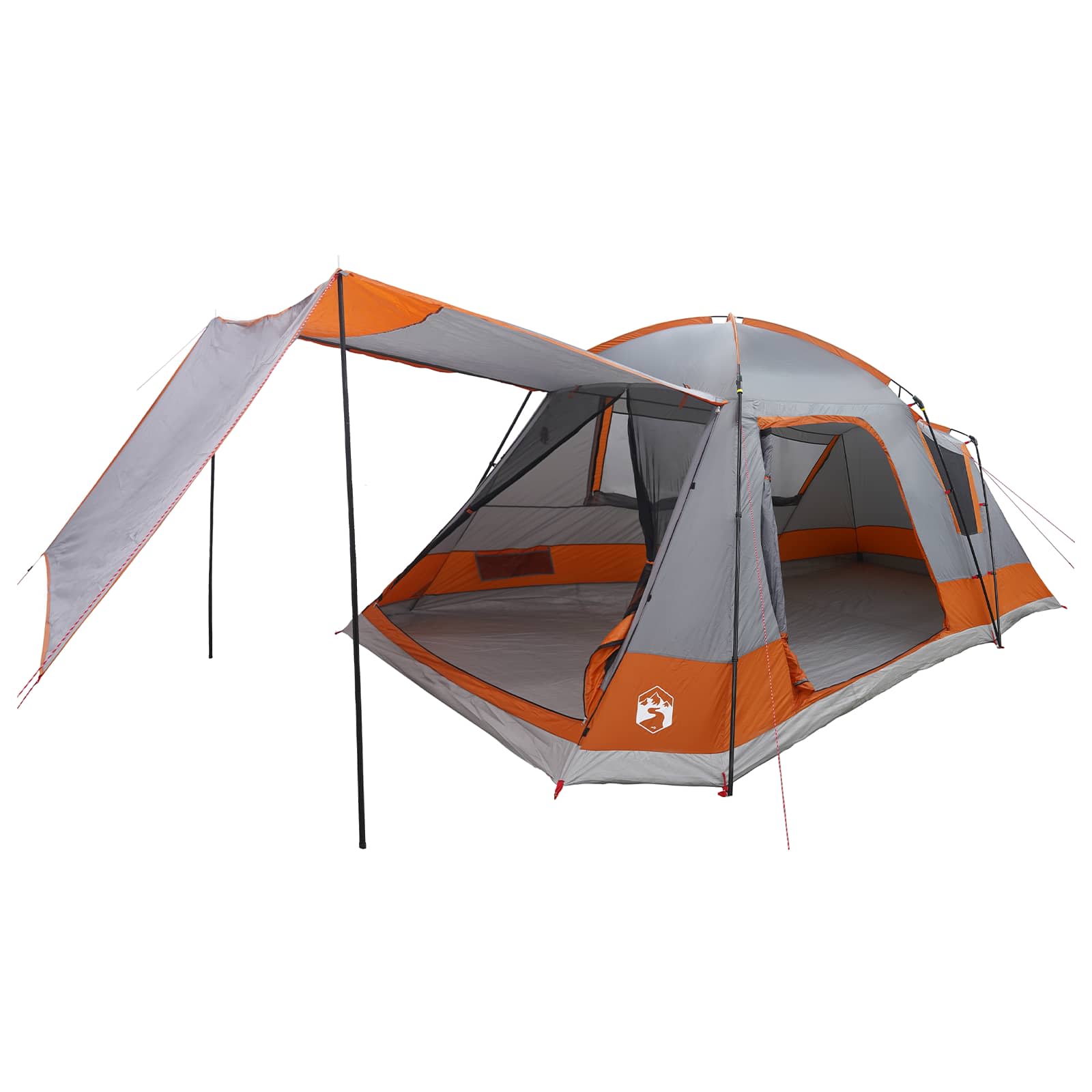 Tenda Capanna 12 persona Grigio e arancione