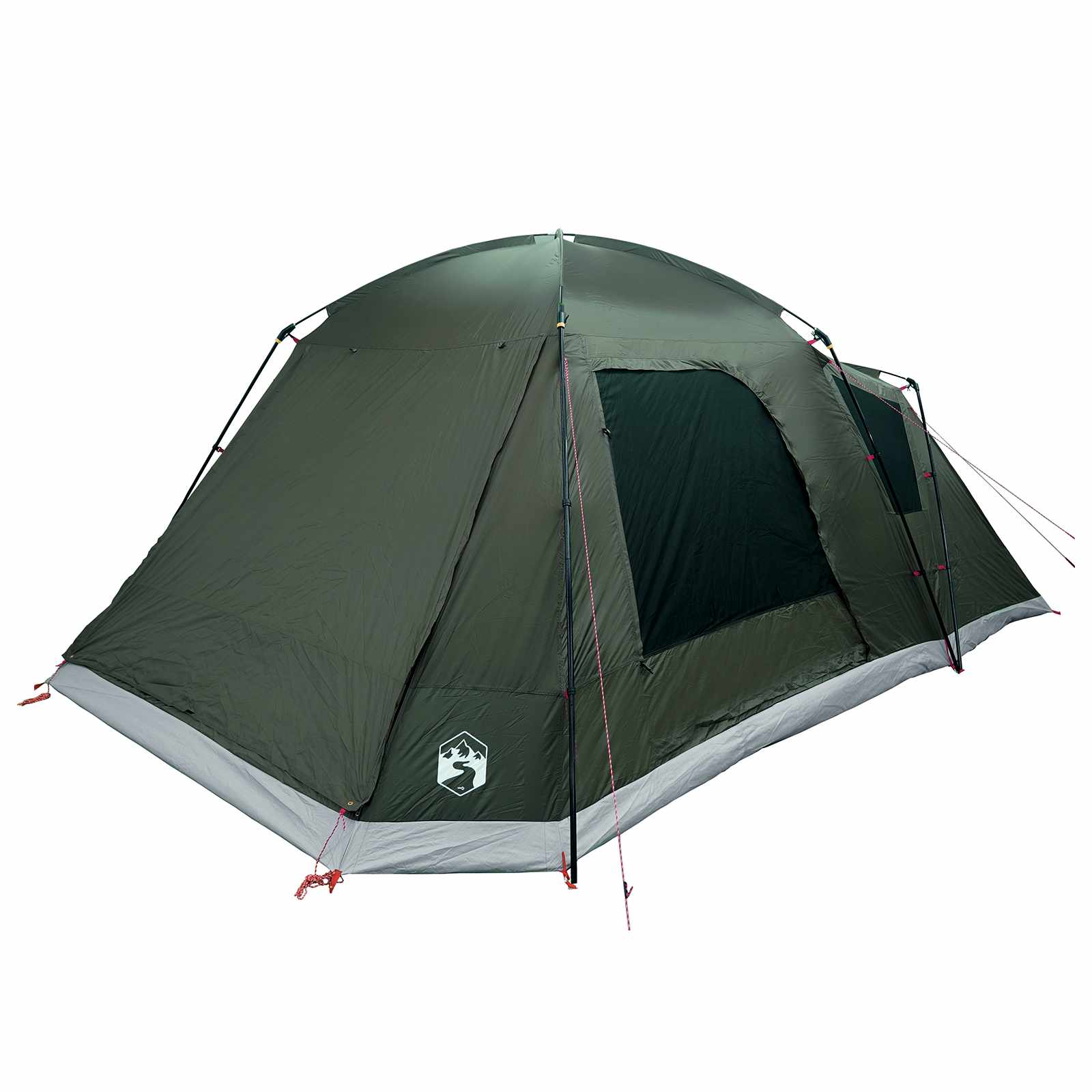 Tenda Capanna 12 persona Verde militare Poliestere e Acciaio