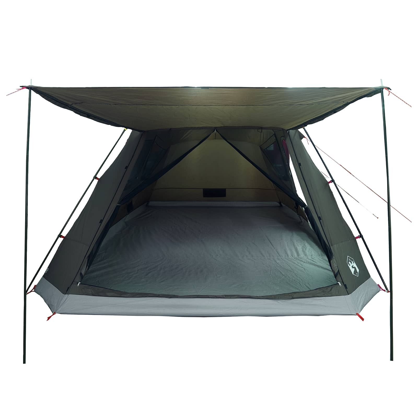 Tenda Capanna 12 persona Verde militare Poliestere e Acciaio