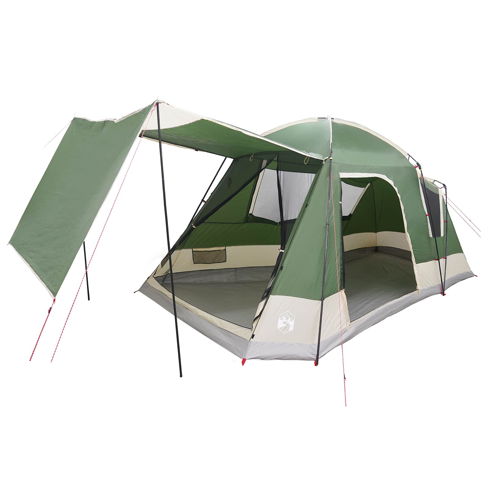 Tenda Capanna 8 persona Verde Poliestere e Acciaio