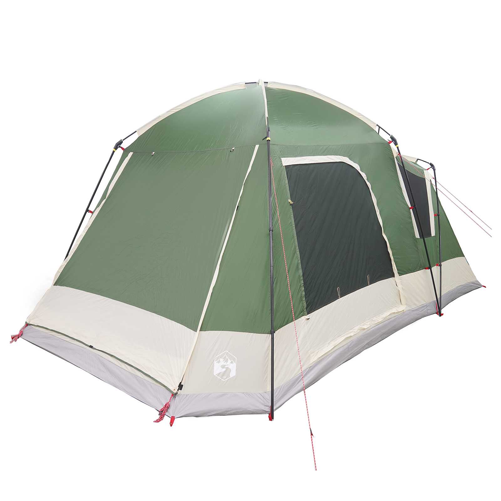 Tenda Capanna 8 persona Verde Poliestere e Acciaio