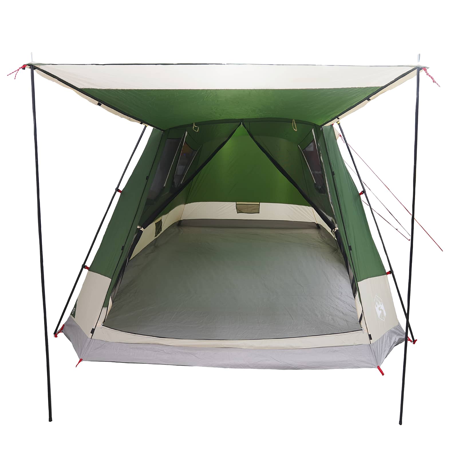 Tenda Capanna 8 persona Verde Poliestere e Acciaio