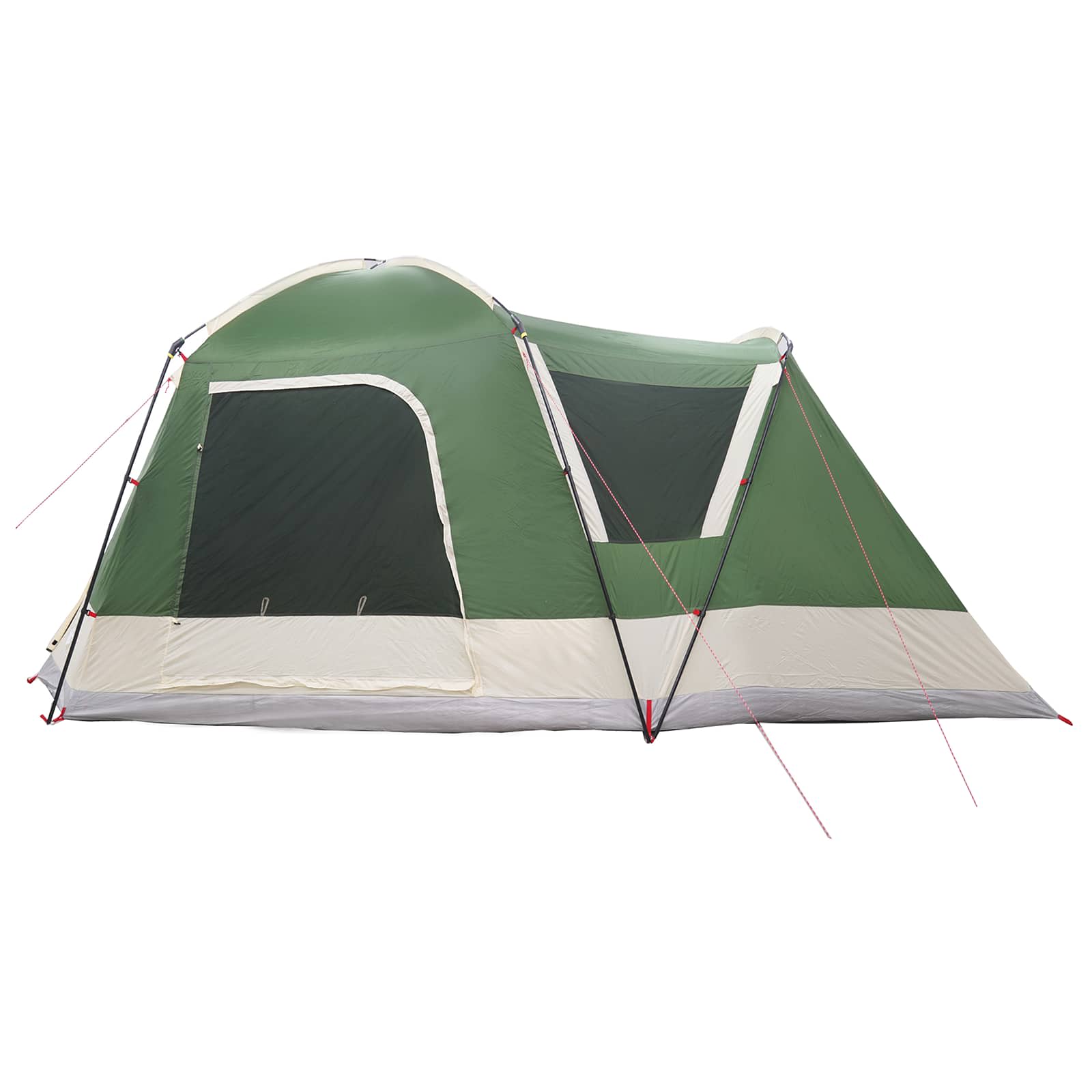 Tenda Capanna 8 persona Verde Poliestere e Acciaio