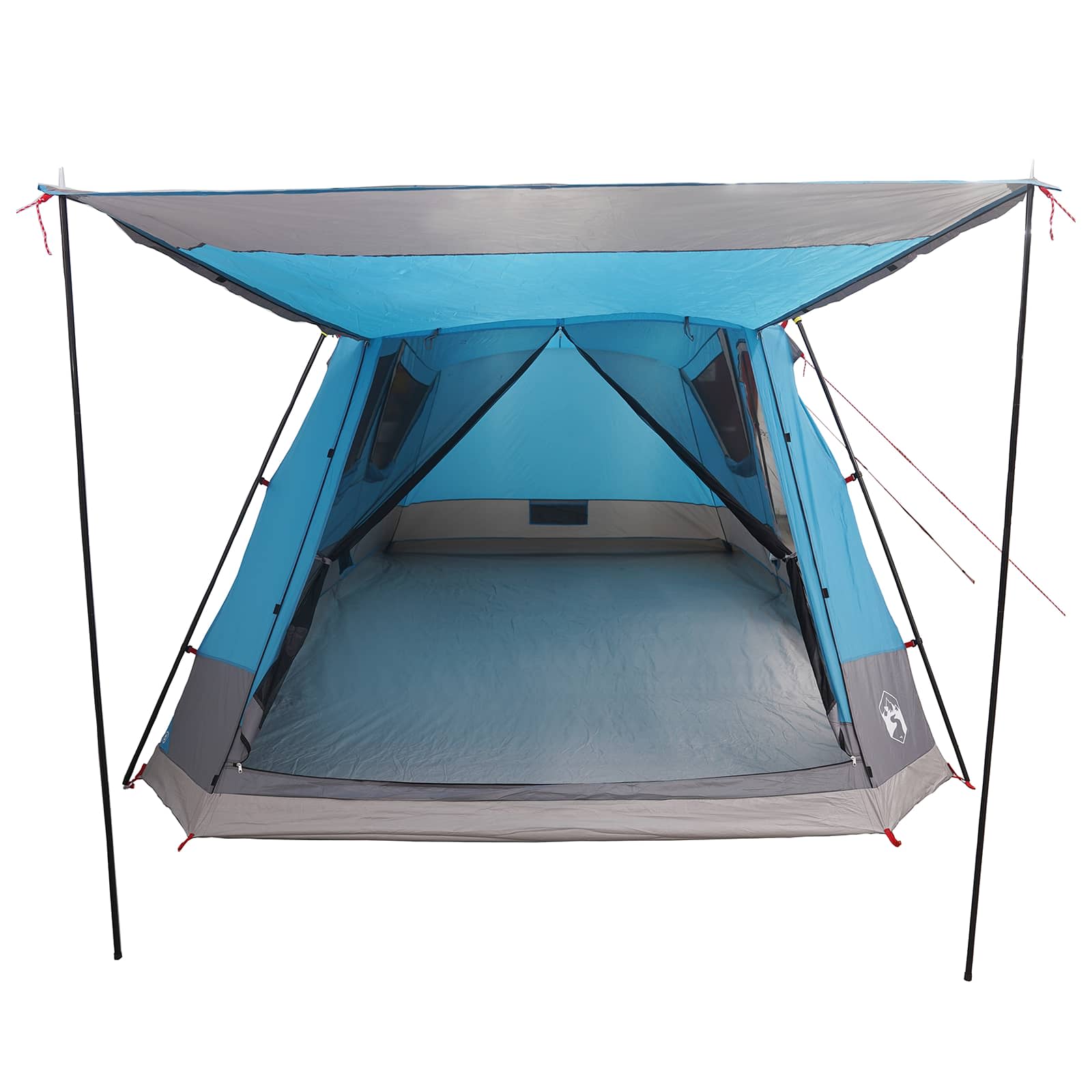 Tenda Capanna 8 persona Blu Poliestere e Acciaio