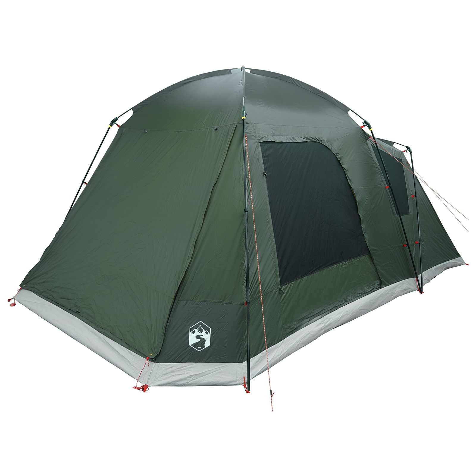 Tenda Capanna 8 persona Verde militare Poliestere e Acciaio