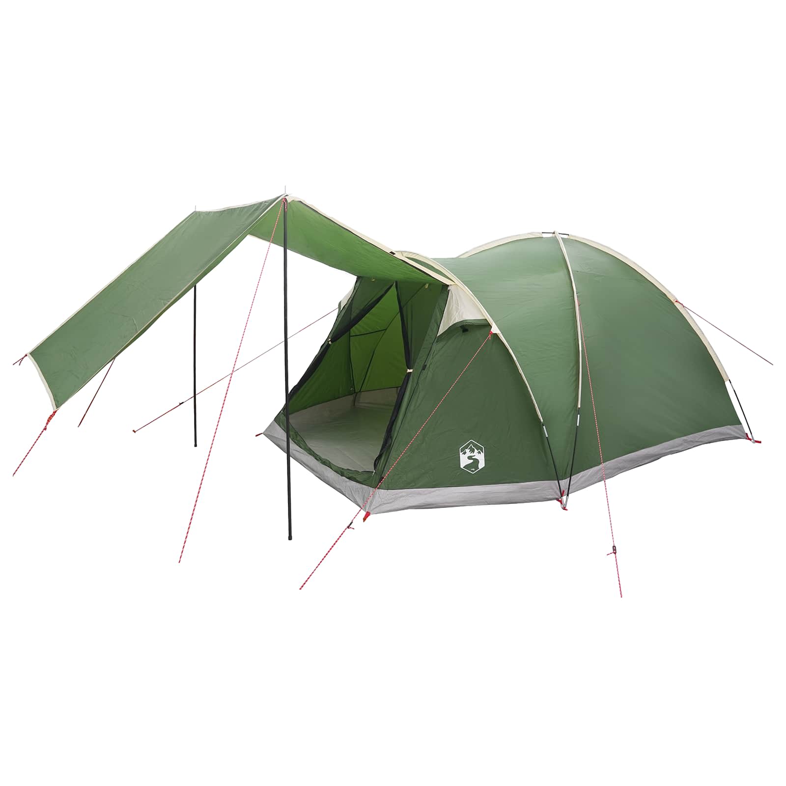 Tenda Capanna 4 persona Verde Poliestere e Acciaio