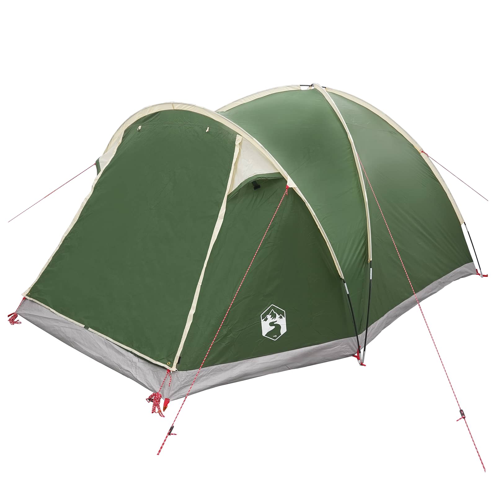 Tenda Capanna 4 persona Verde Poliestere e Acciaio