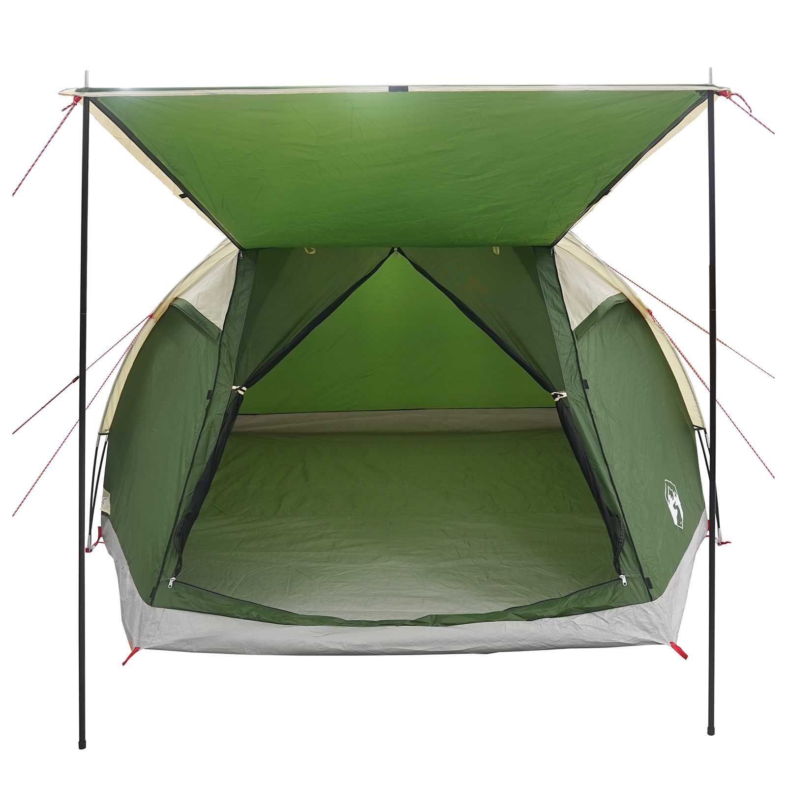 Tenda Capanna 4 persona Verde Poliestere e Acciaio
