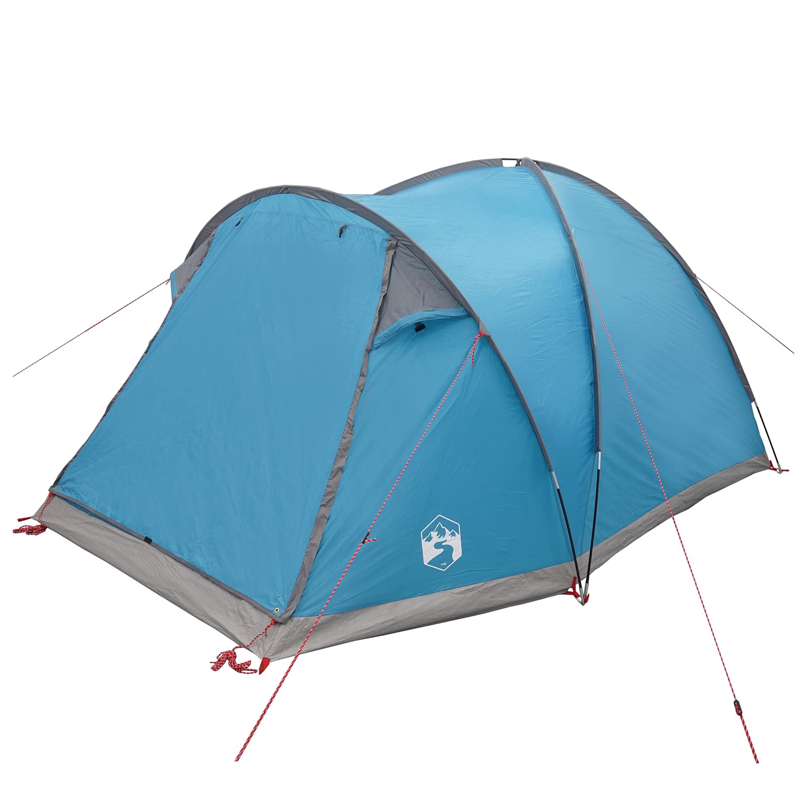 Tenda Capanna 4 persona Blu Poliestere e Acciaio