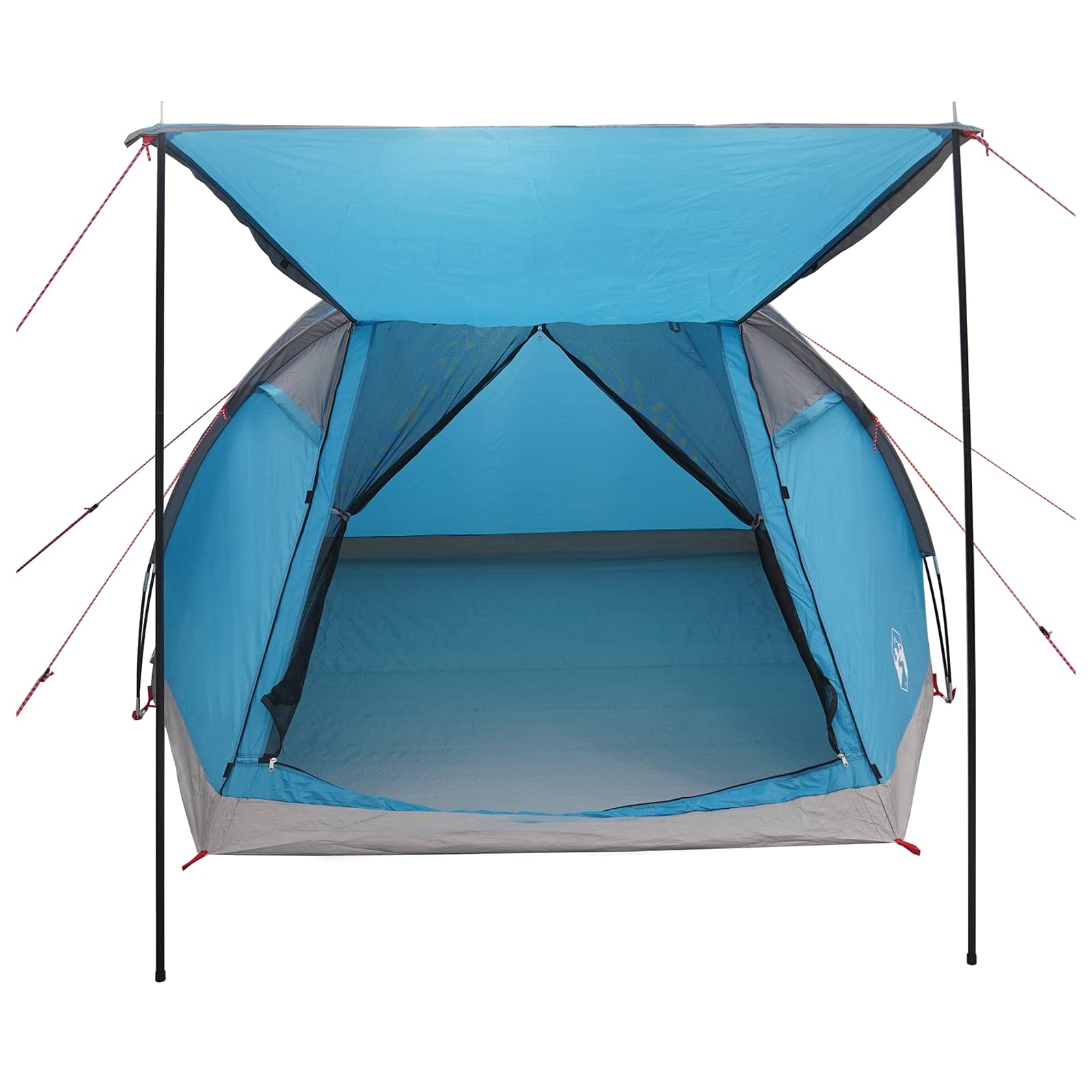 Tenda Capanna 4 persona Blu Poliestere e Acciaio