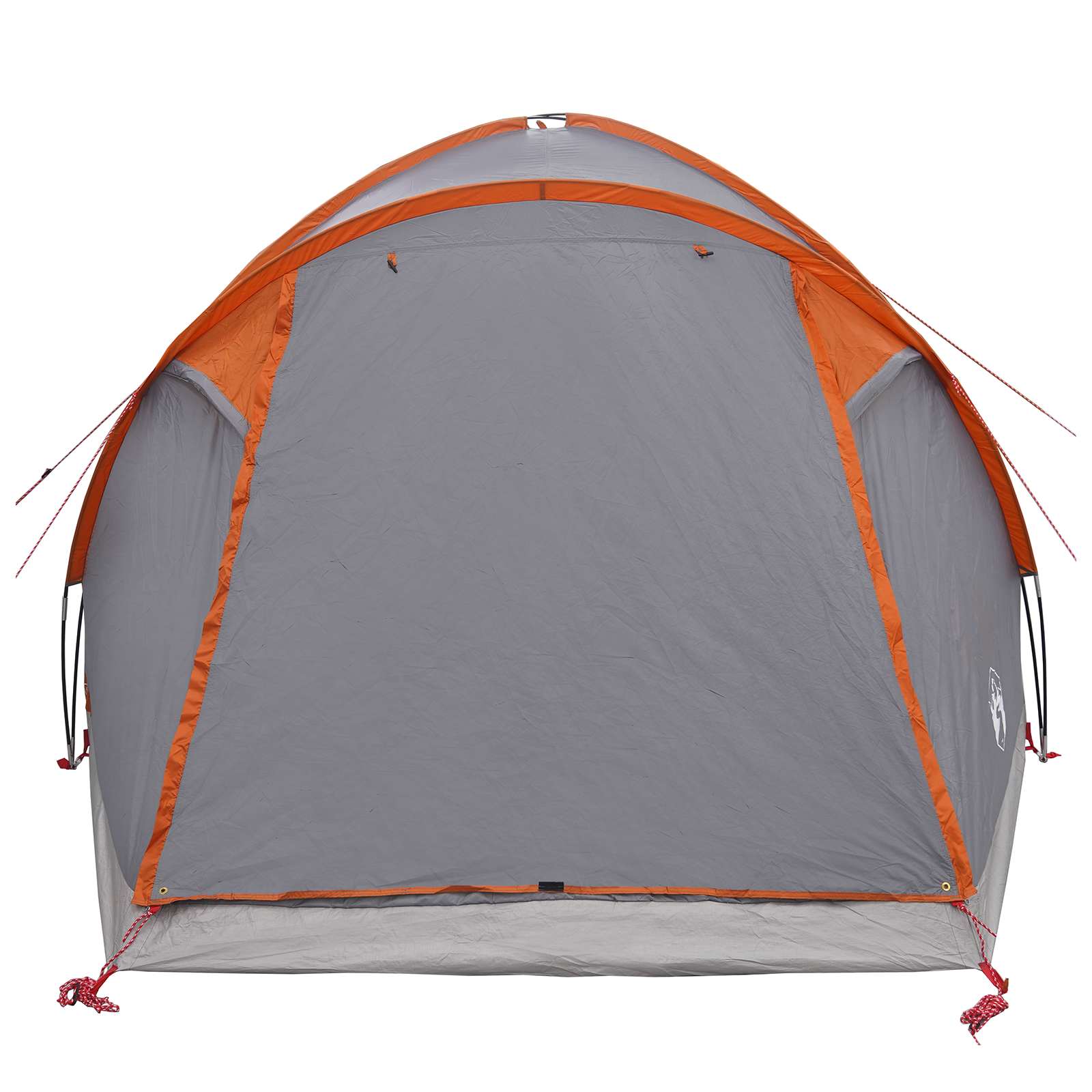 Tenda Capanna 4 persona Grigio e arancione Poliestere e Acciaio