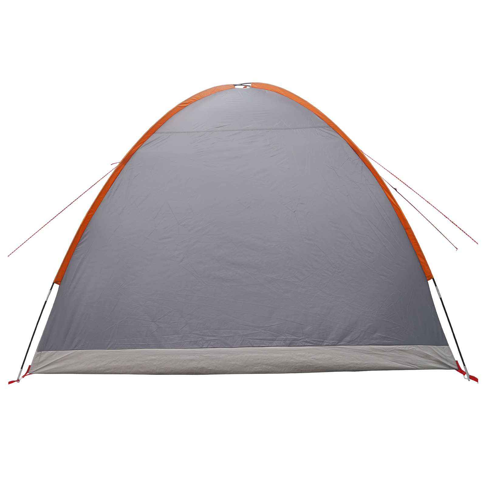 Tenda Capanna 4 persona Grigio e arancione Poliestere e Acciaio