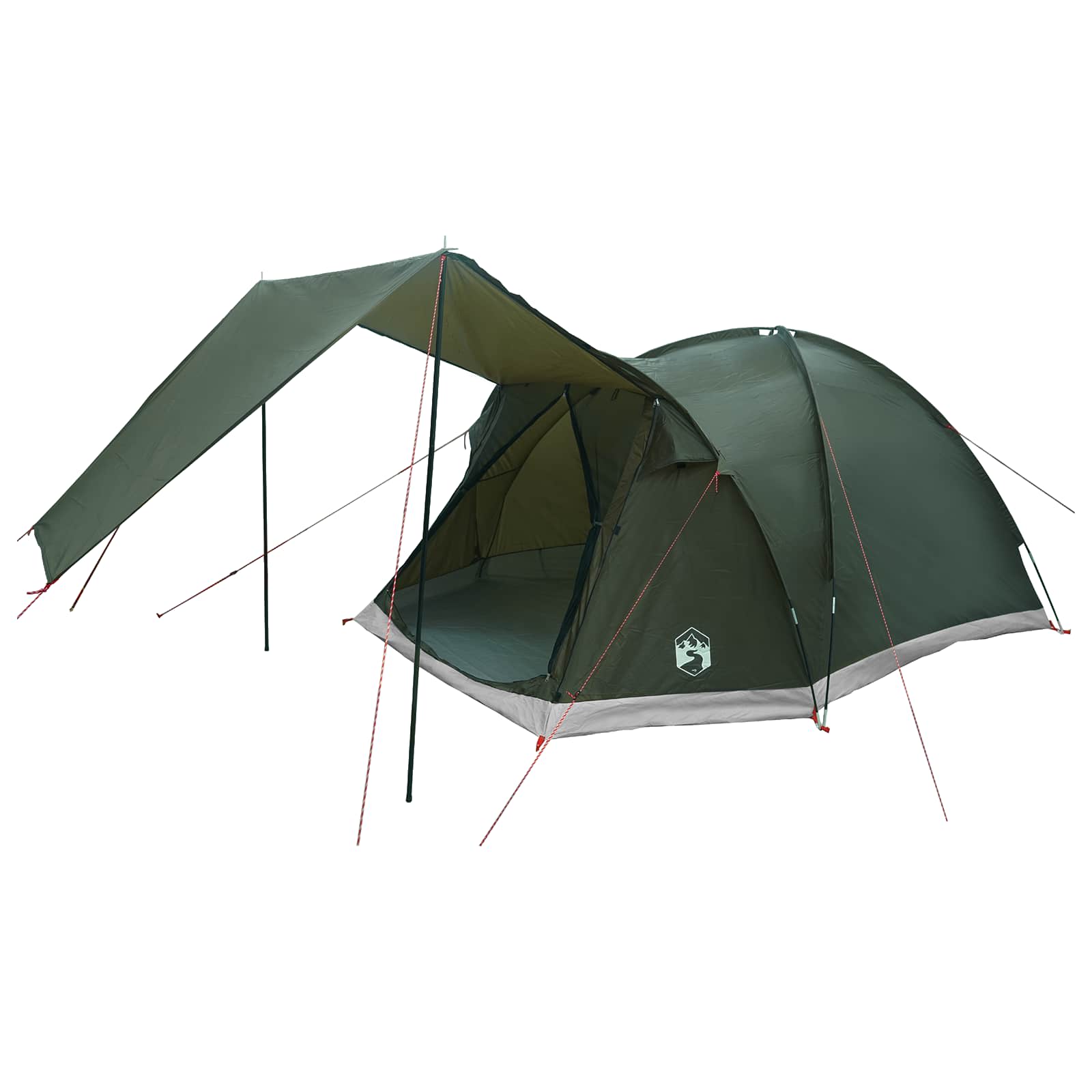 Tenda Capanna 4 persona Verde militare Poliestere e Acciaio