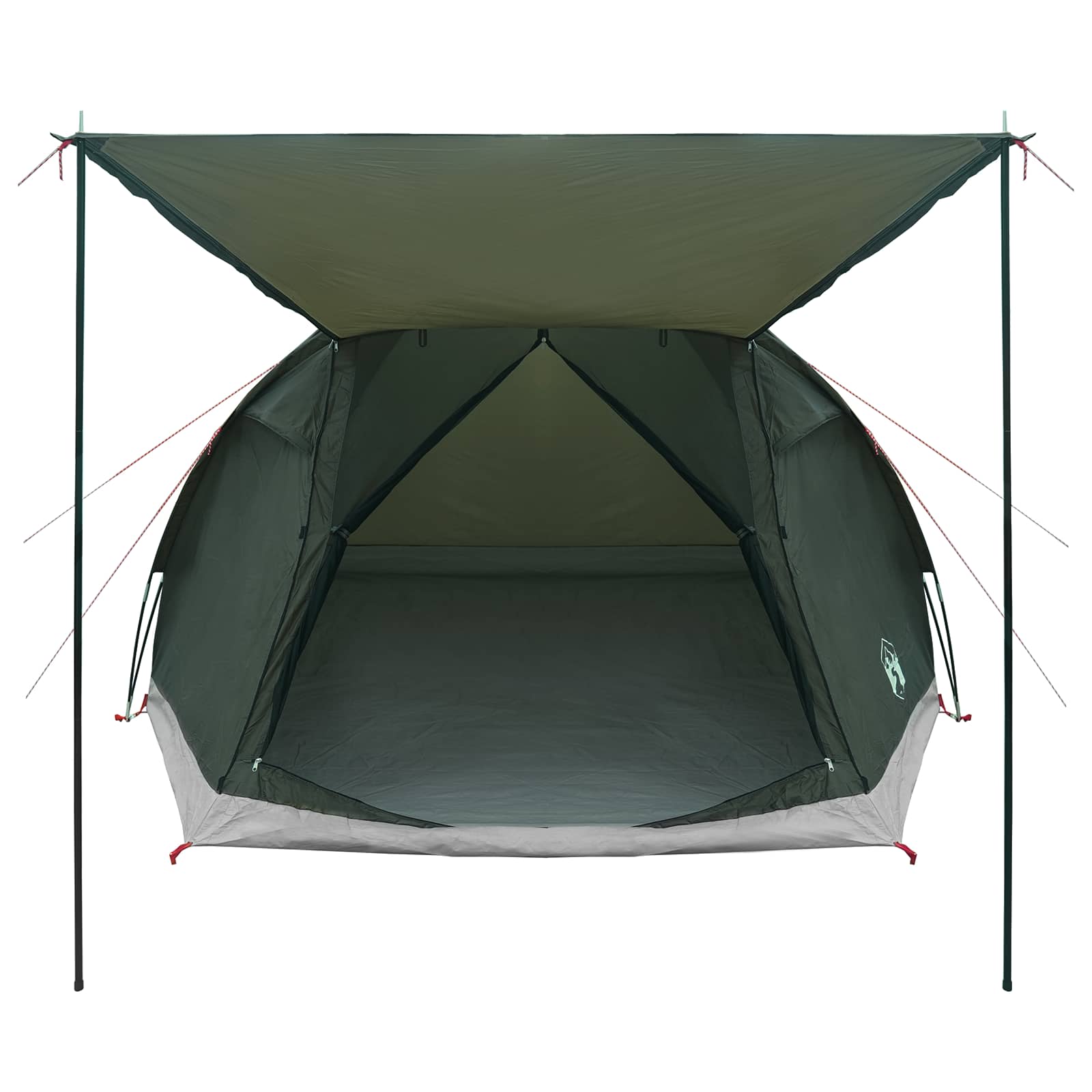 Tenda Capanna 4 persona Verde militare Poliestere e Acciaio