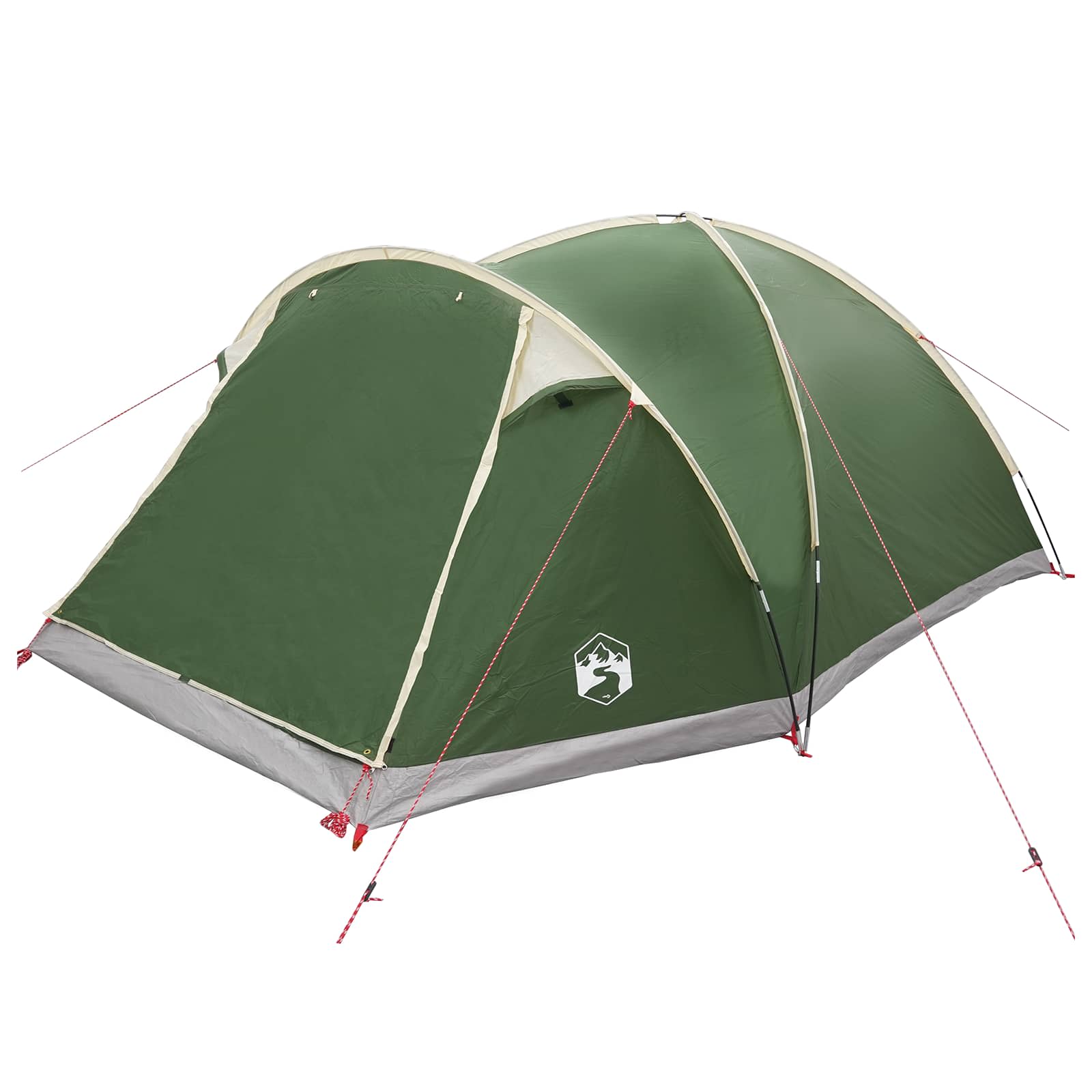 Tenda Capanna 6 persona Verde Poliestere e Acciaio