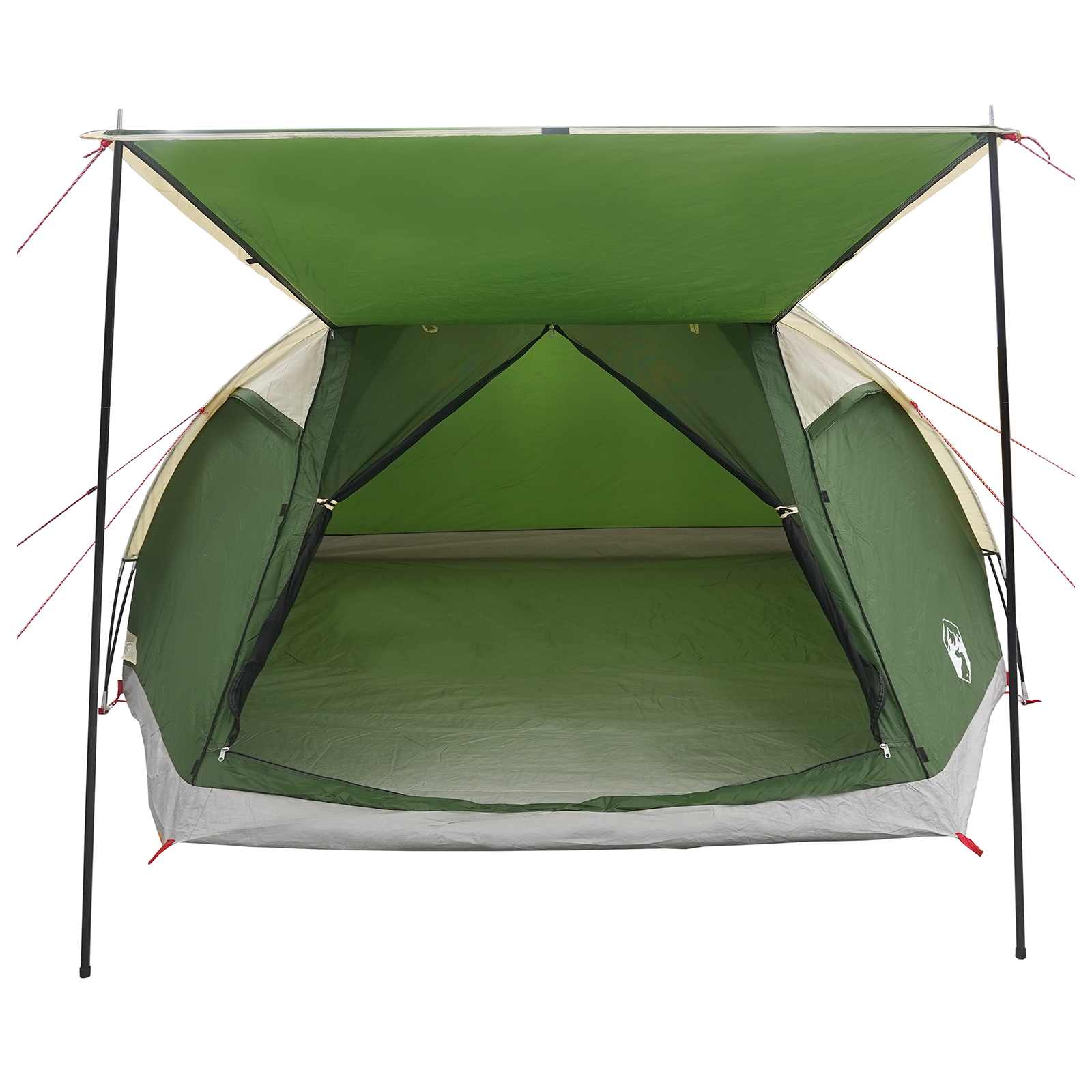 Tenda Capanna 6 persona Verde Poliestere e Acciaio