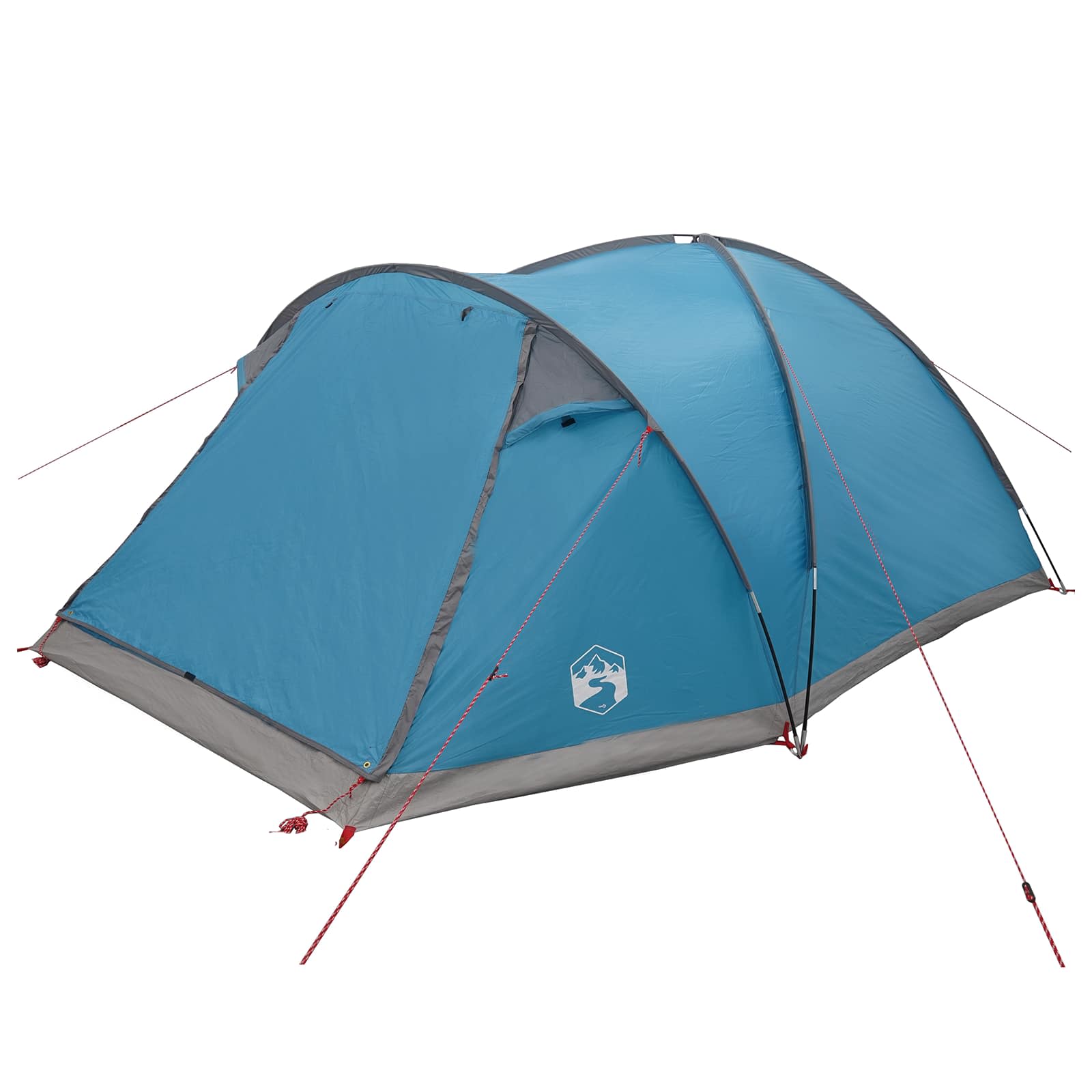 Tenda Capanna 6 persona Blu Poliestere e Acciaio