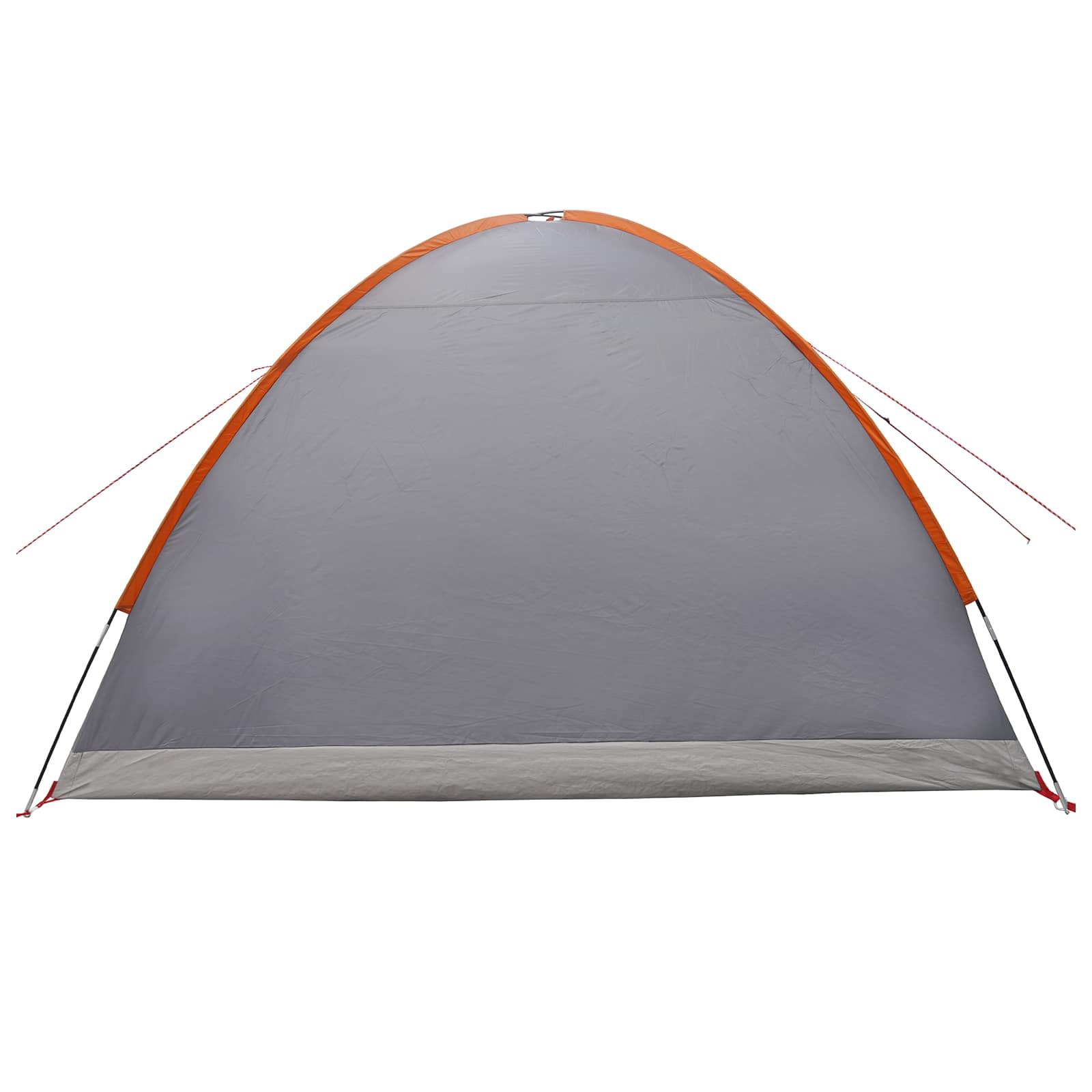 Tenda Capanna 6 persona Grigio e arancione Poliestere e Acciaio