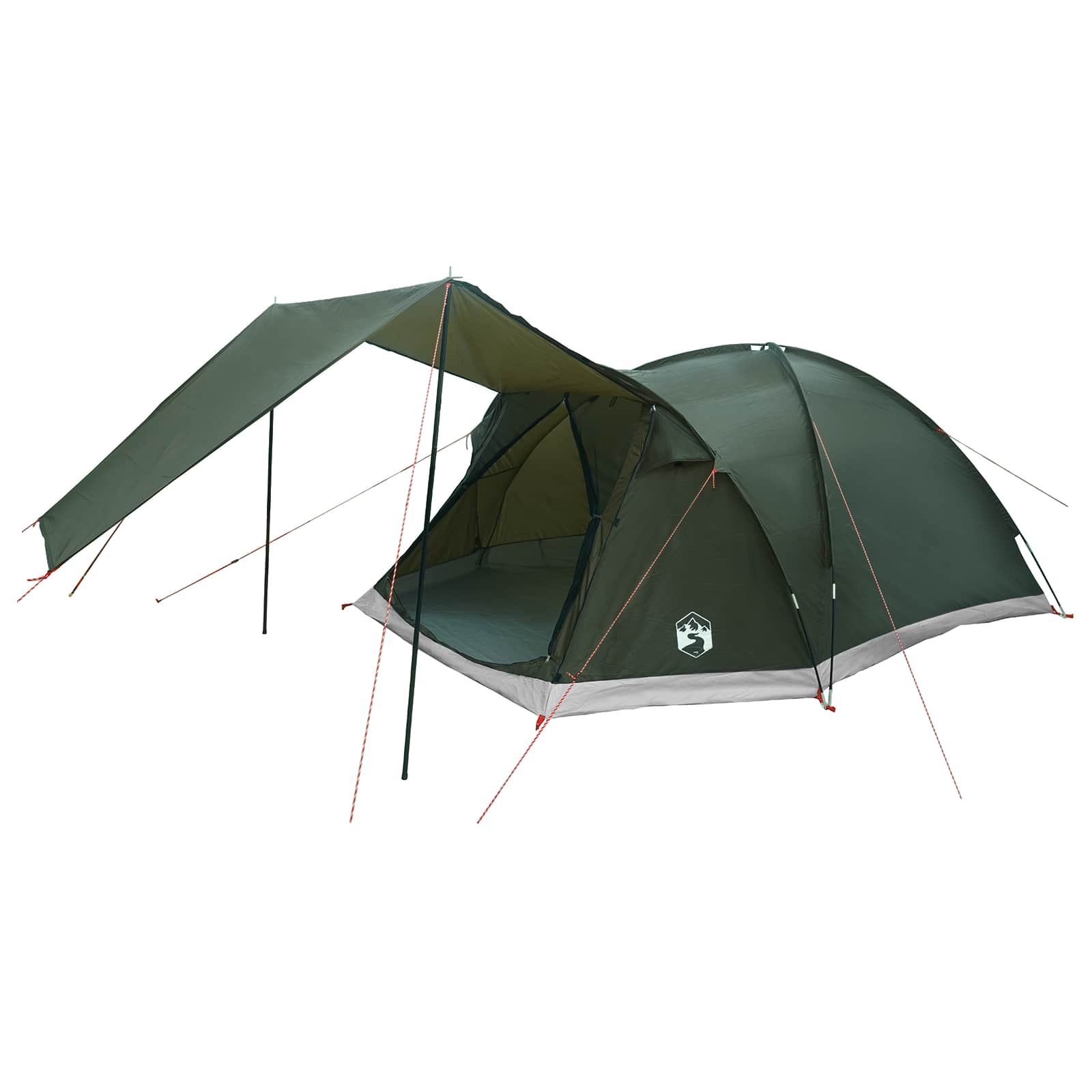 Tenda Capanna 6 persona Verde militare Poliestere e Acciaio