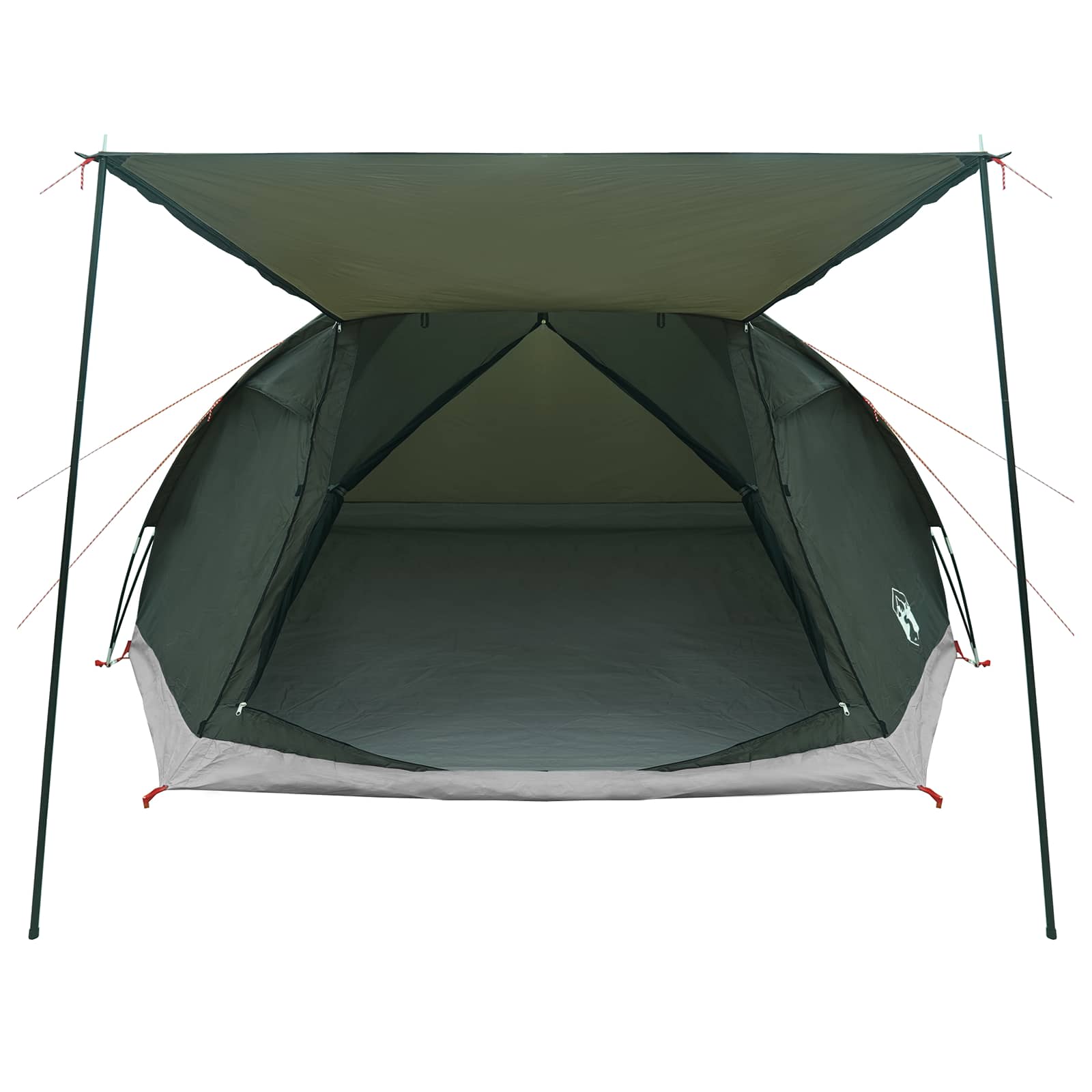 Tenda Capanna 6 persona Verde militare Poliestere e Acciaio