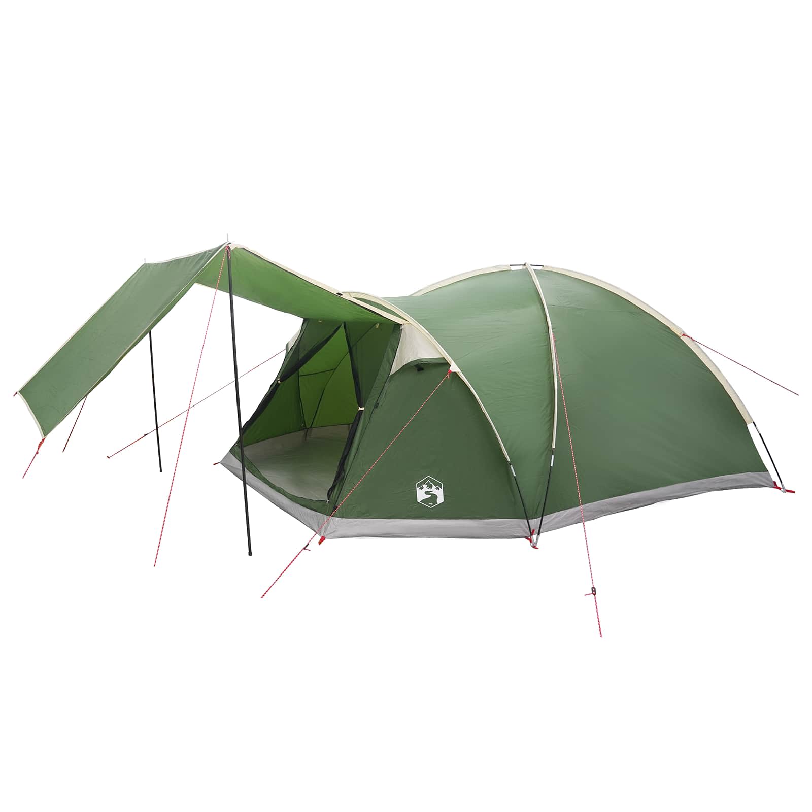 Tenda Capanna 8 persona Verde Poliestere e Acciaio