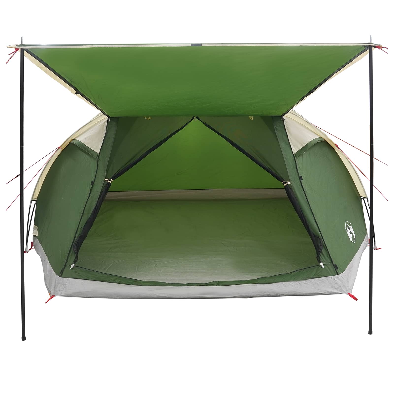 Tenda Capanna 8 persona Verde Poliestere e Acciaio