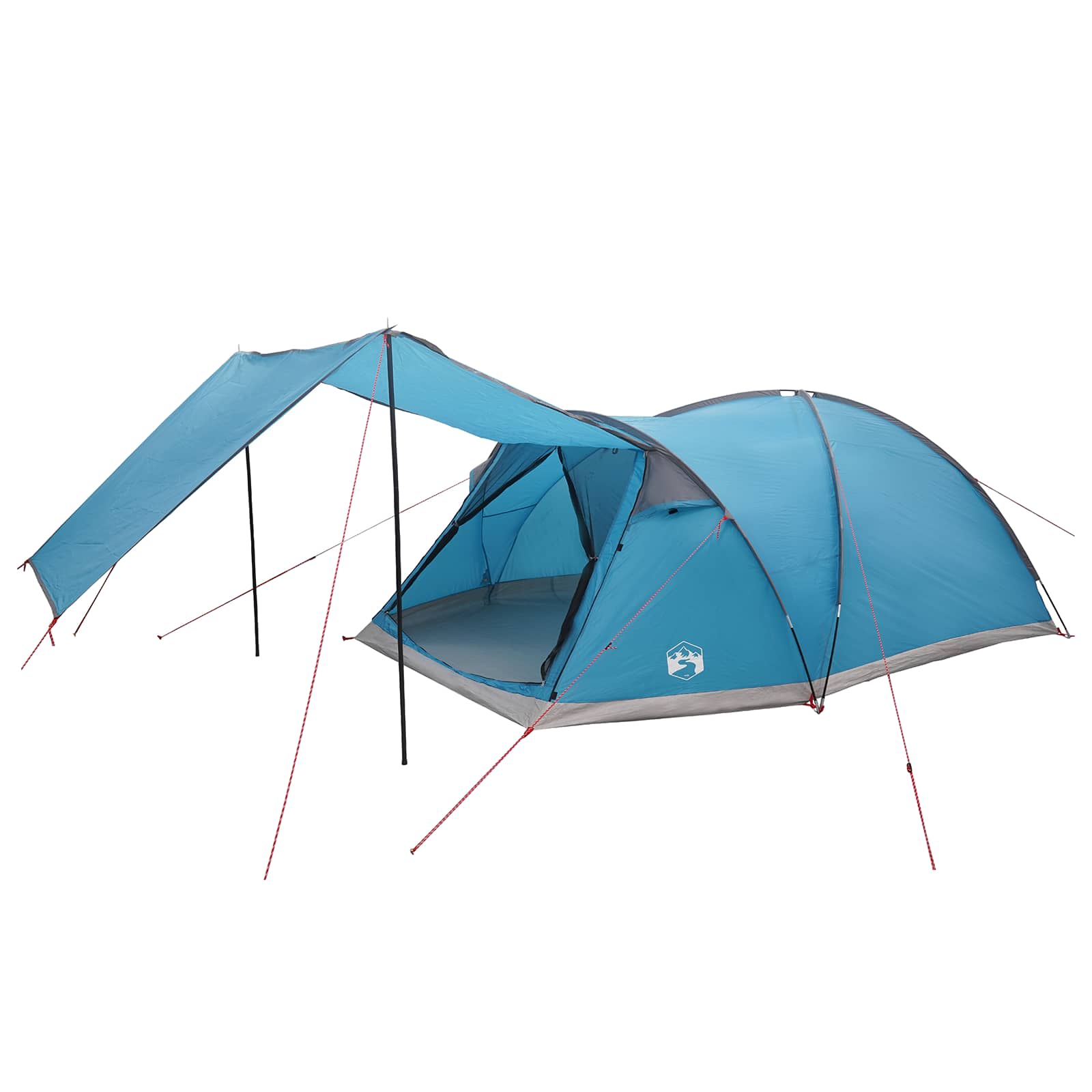 Tenda Capanna 8 persona Blu Poliestere e Acciaio